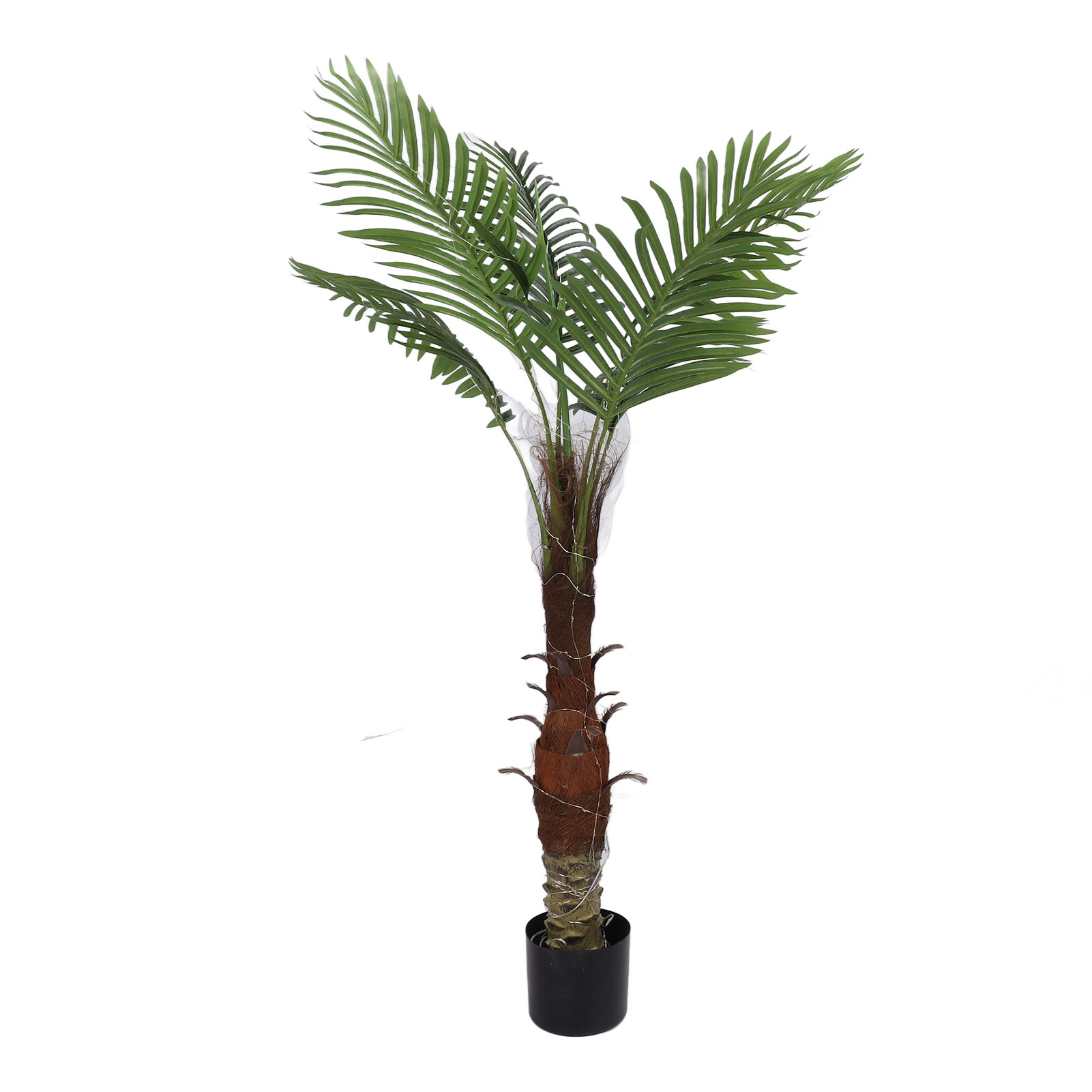 Künstliche, Beleuchtete Palme Mit 100 Leds, Schutzart Ip65, 120 Cm, Tropische Leuchtpalme Für Pool, Strand, Garten, Sommerparty, Eu-stecker 220 V