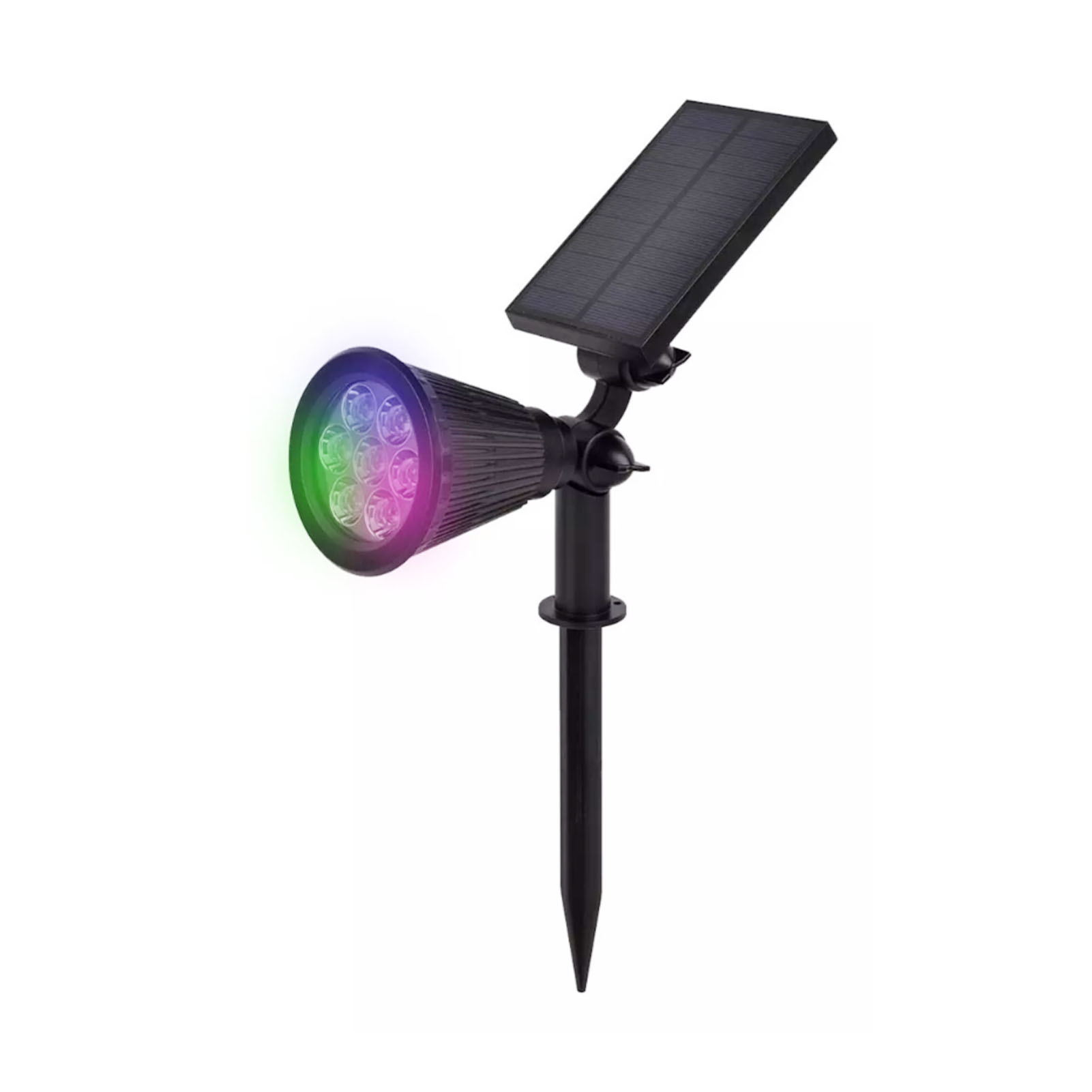 Solar-strahler Ip65 Wasserdicht, Drehbar, 7 Superhelle Leds, Erdspießleuchte Für Rasen, Garten, Hof, Farbauswahl Möglich