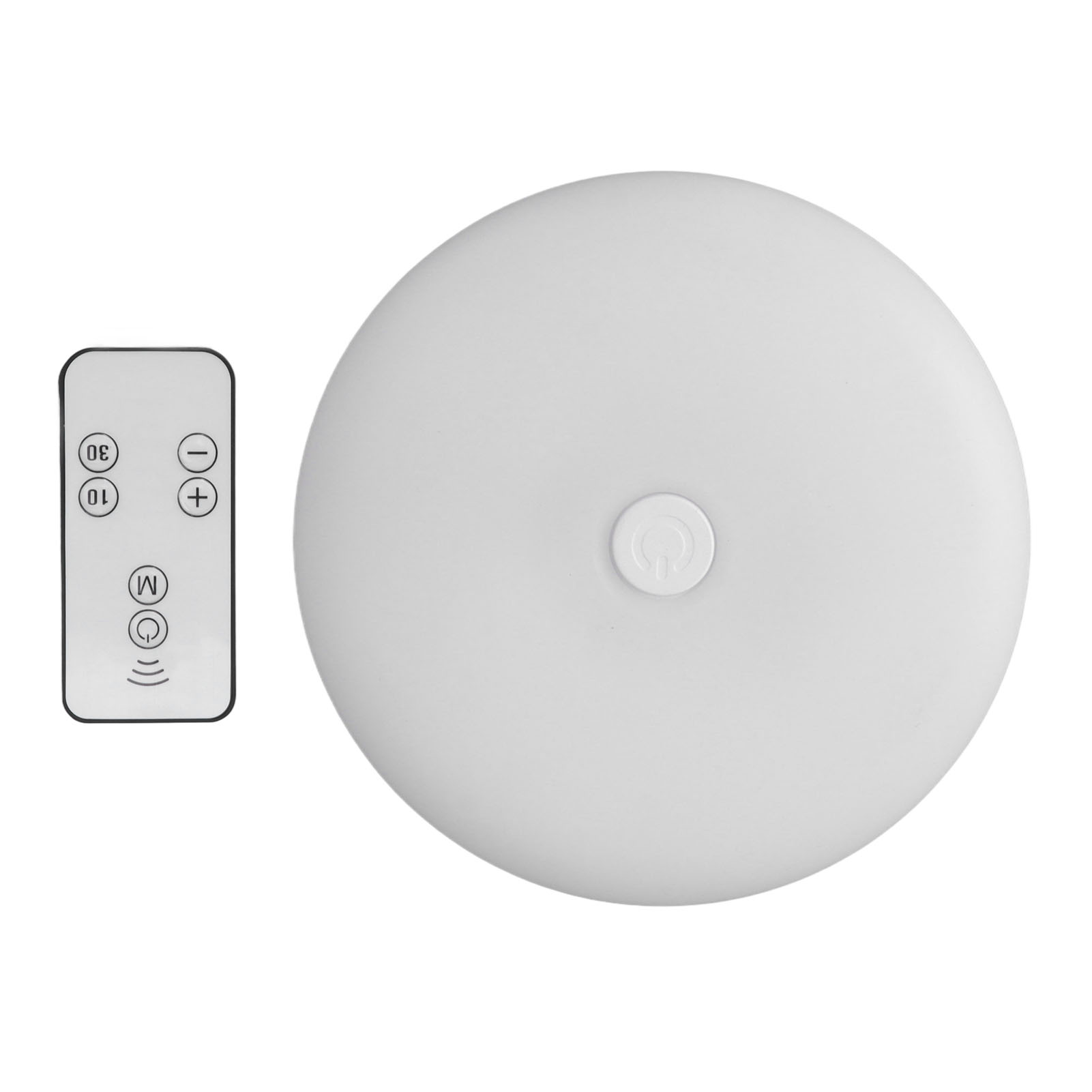 3,7-v-led-wandleuchte, Led-puck-leuchte Mit Fernbedienung, Kabellose Led-nachttischlampe Zum Aufkleben, Warmweiß