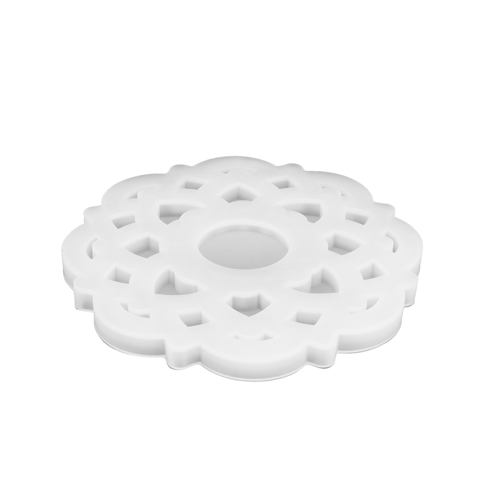 Diy Kristall-epoxidharzform, Innovative Silikon-kerzenhalterform In Spiegelform Für Bäckereien, Lotus Mold 60‑734