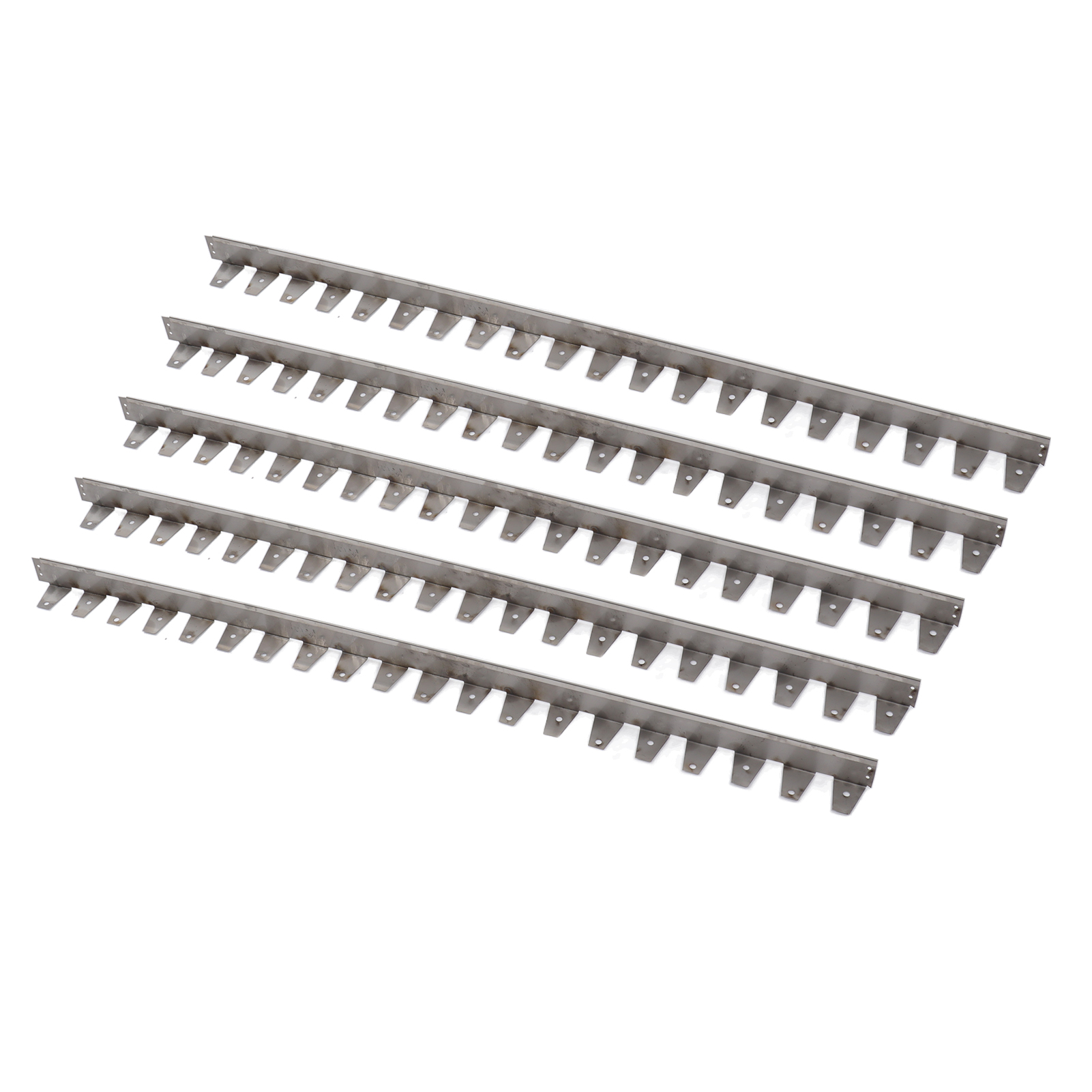 10-teiliges Gartenrand-set Aus Edelstahl 201 Für Blumen, Rasen Und Garten (50 X 50 X 1,0 Mm)