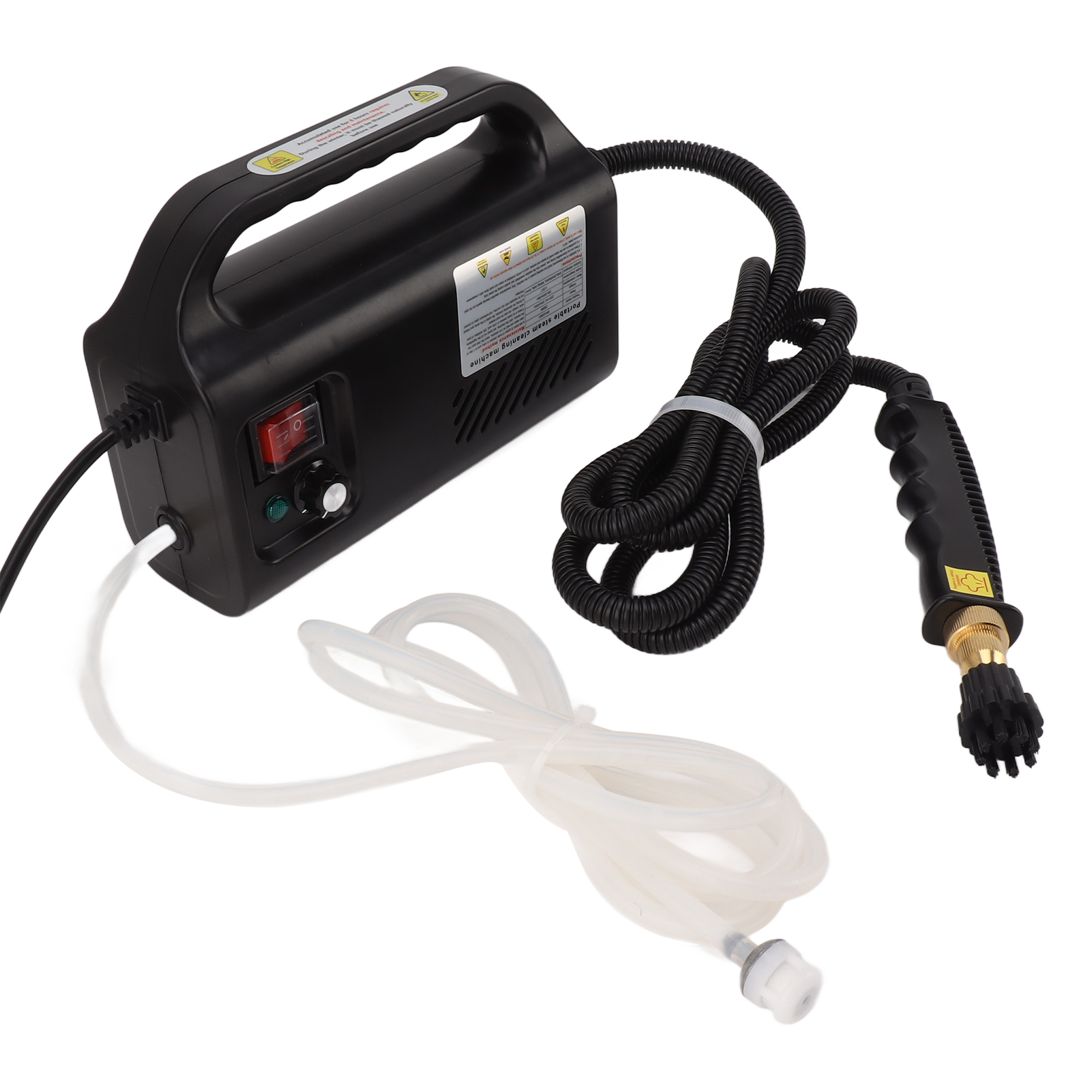 2500w Schwarzer Smart Handdampfreiniger Für Zuhause, Hochdruck-dampfreiniger Mit Sofort-heißdampffunktion, Eu-stecker 220v