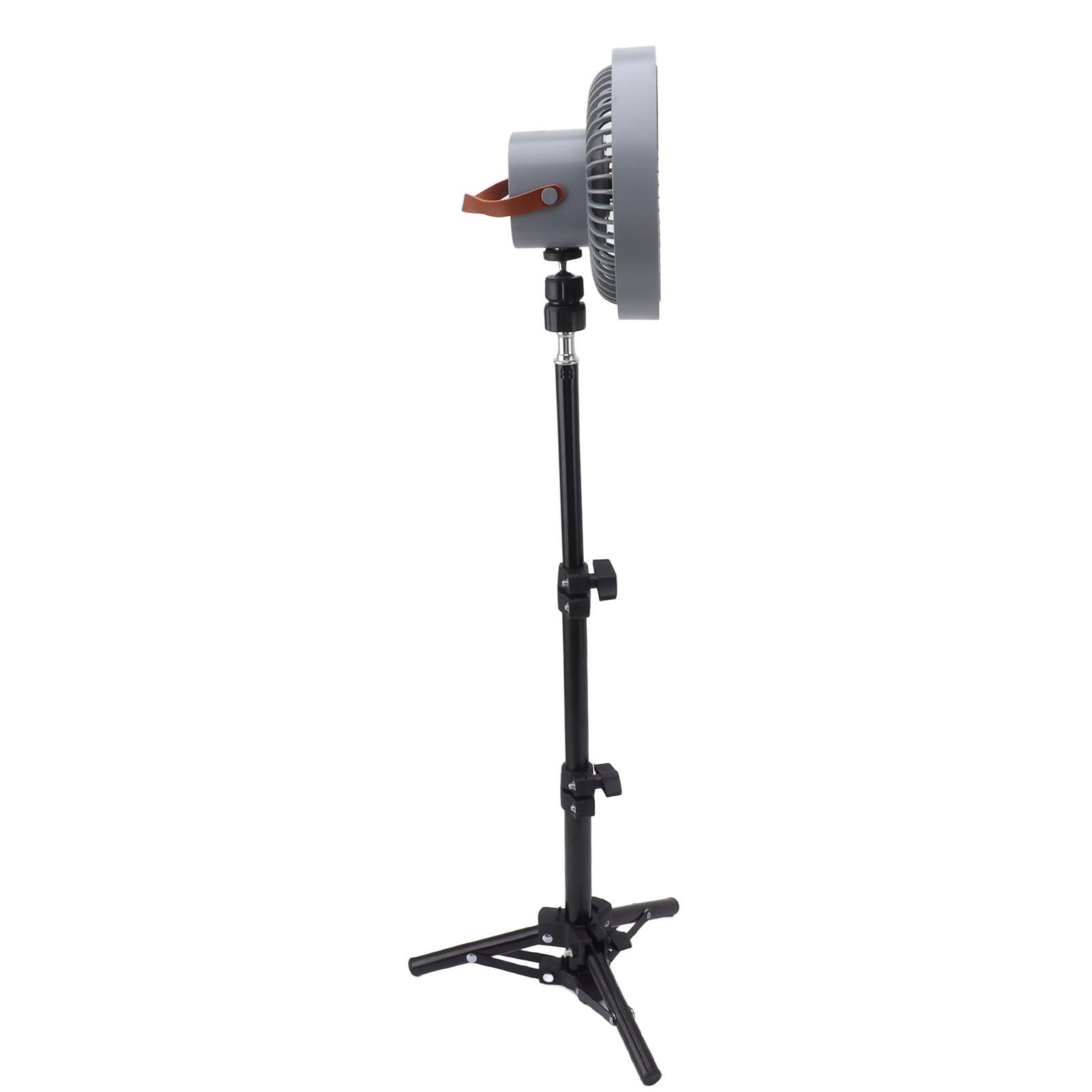Tragbarer Standventilator Mit 10000 Mah Akku, Usb-wiederaufladbar, Verstellbarer Oszillation Und Stativ Für Zuhause Und Camping, Grau