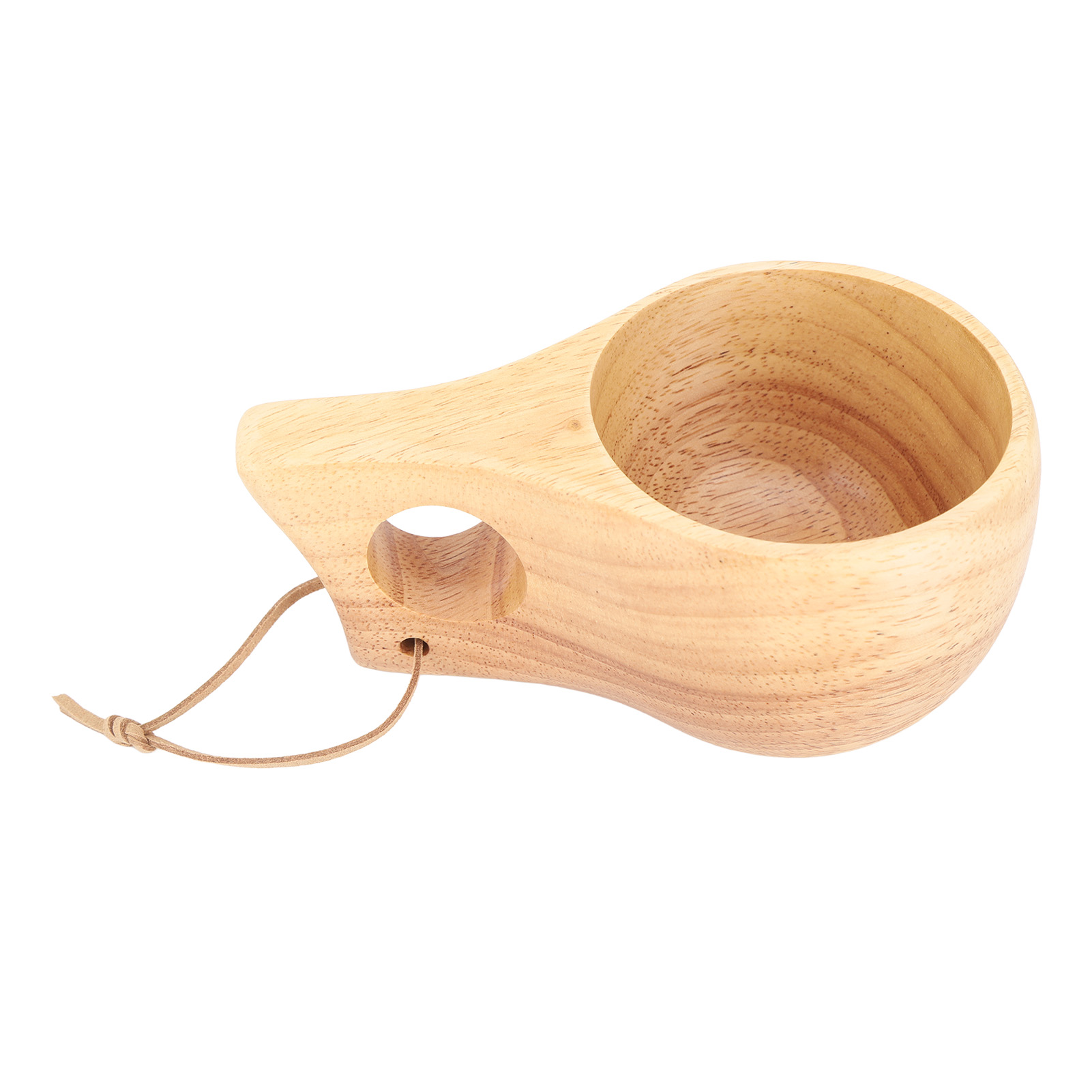 Mehrzweck-teetasse Aus Holz Im Nordischen Stil Mit Henkel, 200 Ml, Geeignet Für Wein, Milch Und Kaffee, Mit Einem Loch
