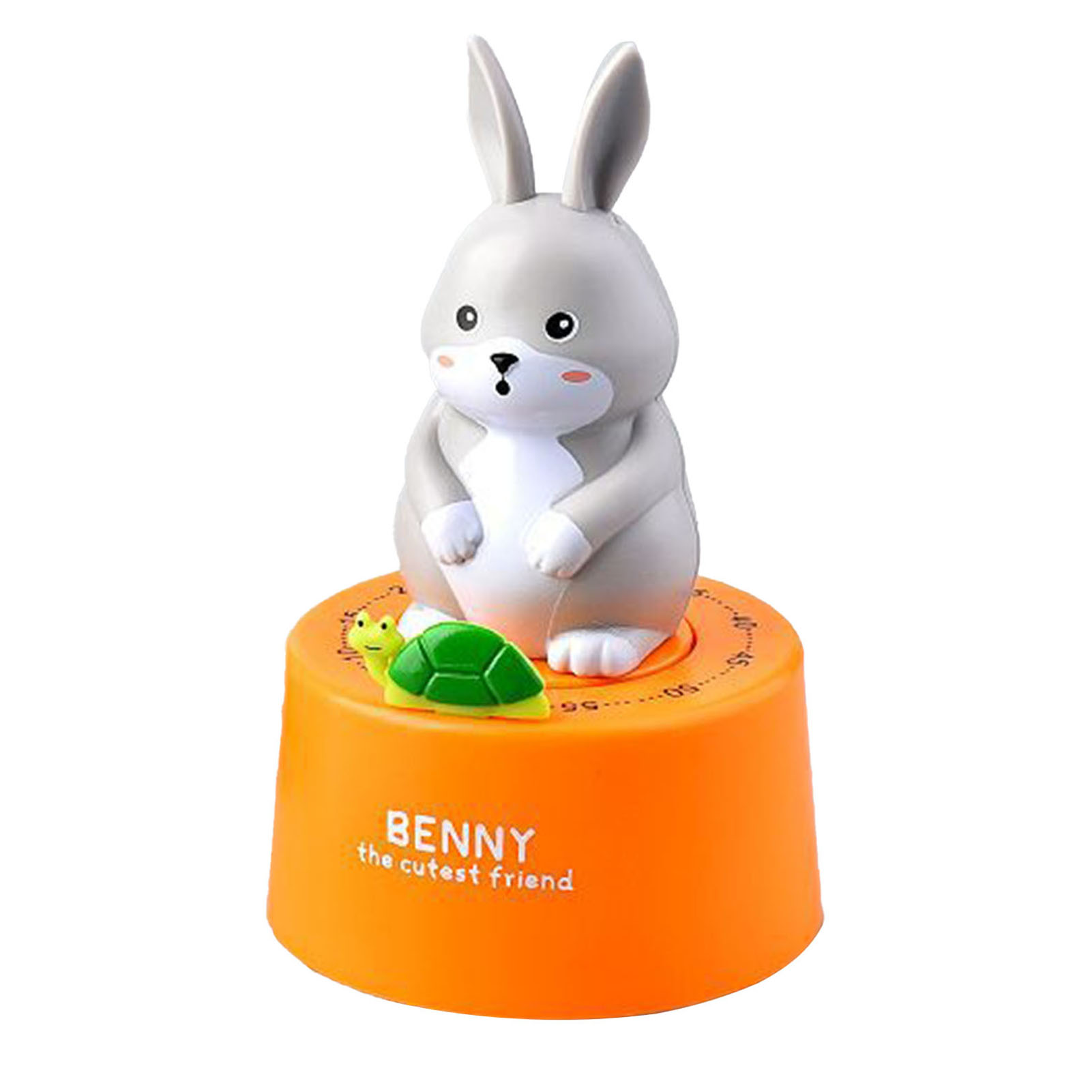 Niedlicher Mechanischer Küchentimer Mit Tiermotiven, 60 Minuten, Visueller Countdown, Ideal Als Geschenk Zum Kochen, Backen, Lernen, Sport Oder Als Dekoration Für Zuhause (rb713, Orange).