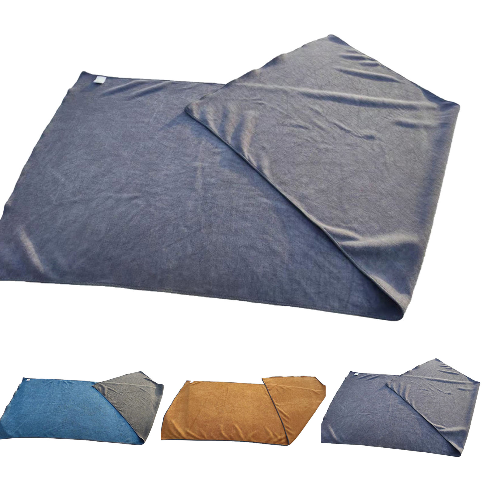3er-pack Mikrofasertücher, Schnelltrocknend, Weich, Doppellagig, Verdickt, Super Saugfähig, Ideal Für Die Autowäsche