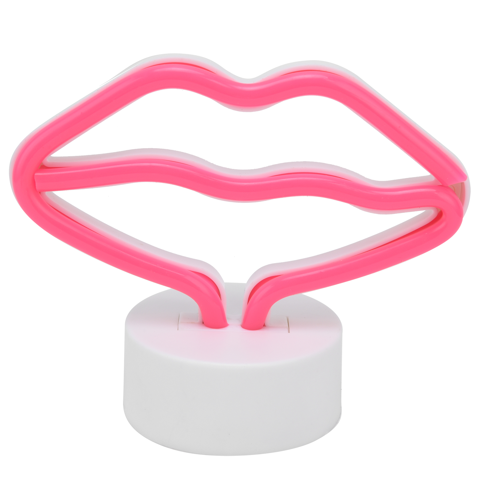 Lippenförmige Led-neonreklame Mit Ständer, Usb-betriebene Neonlampe Für Babyzimmerpartys
