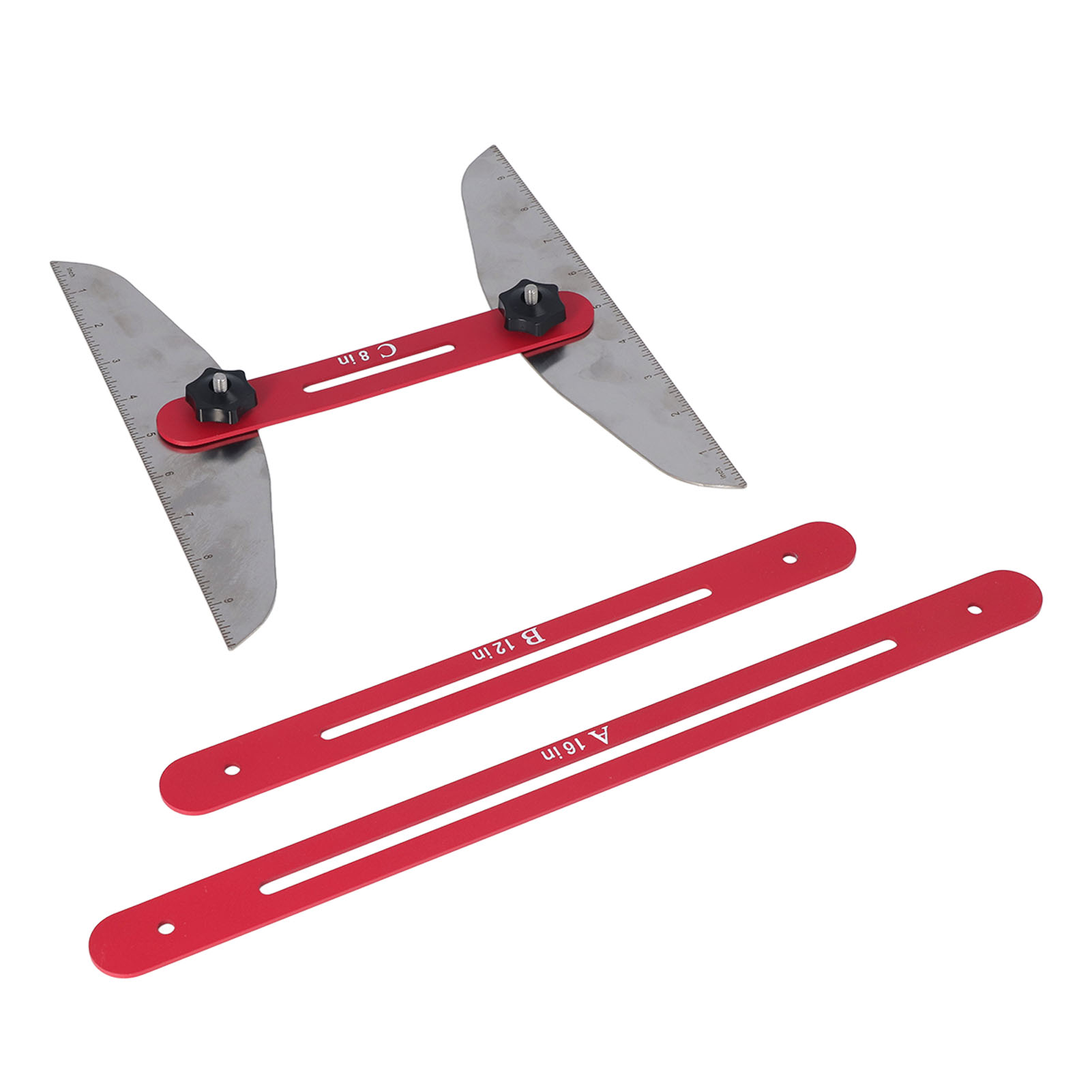 Treppenstufen-schablonenwerkzeug, Multifunktionales, Faltbares Treppenstufenmessgerät, Treppenmesslineal