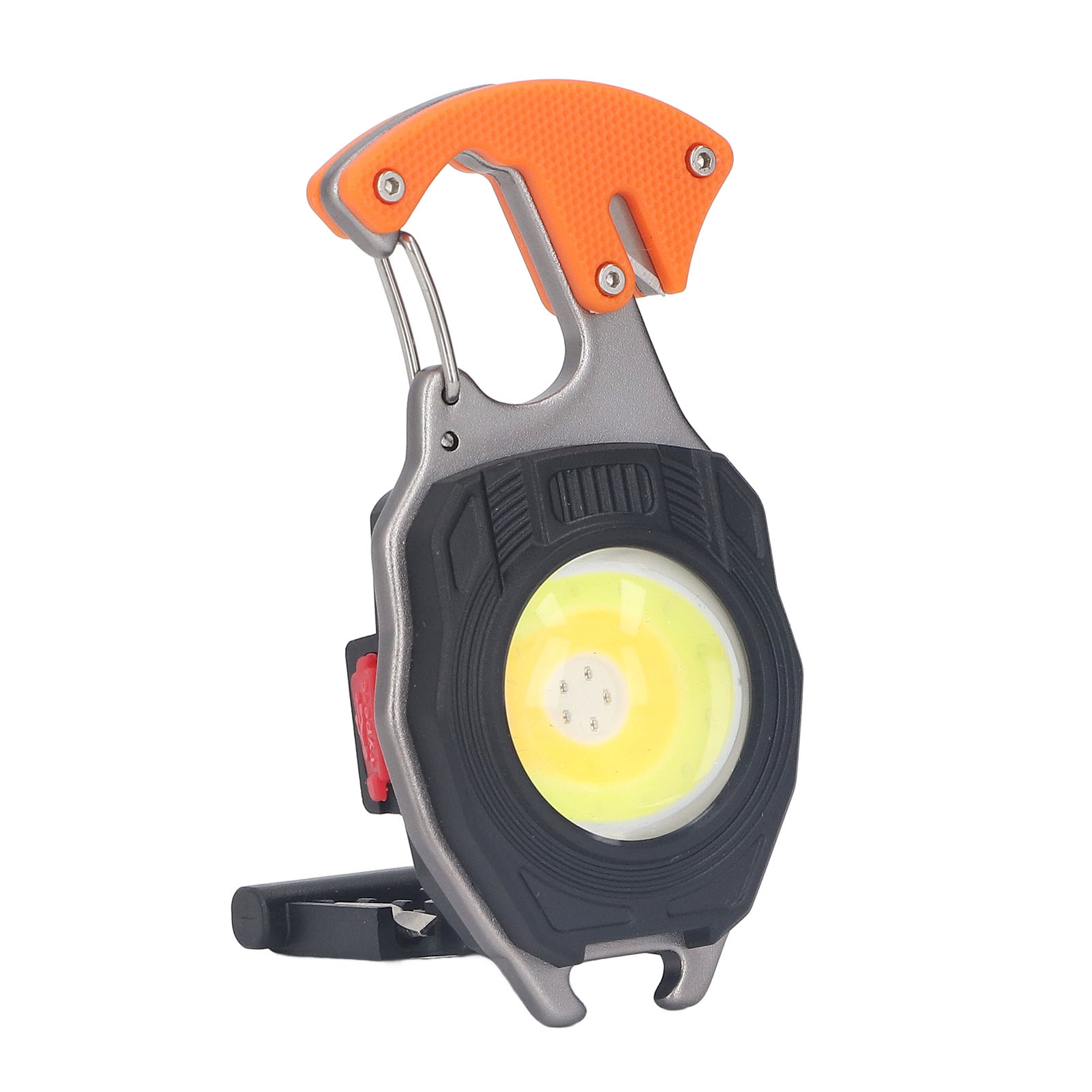 Multifunktionale Led-schlüsselanhänger-taschenlampe Typ C, Mini-notfall-arbeitsleuchte, Taschenlampe Mit Flaschenöffner Und Feuerzeug