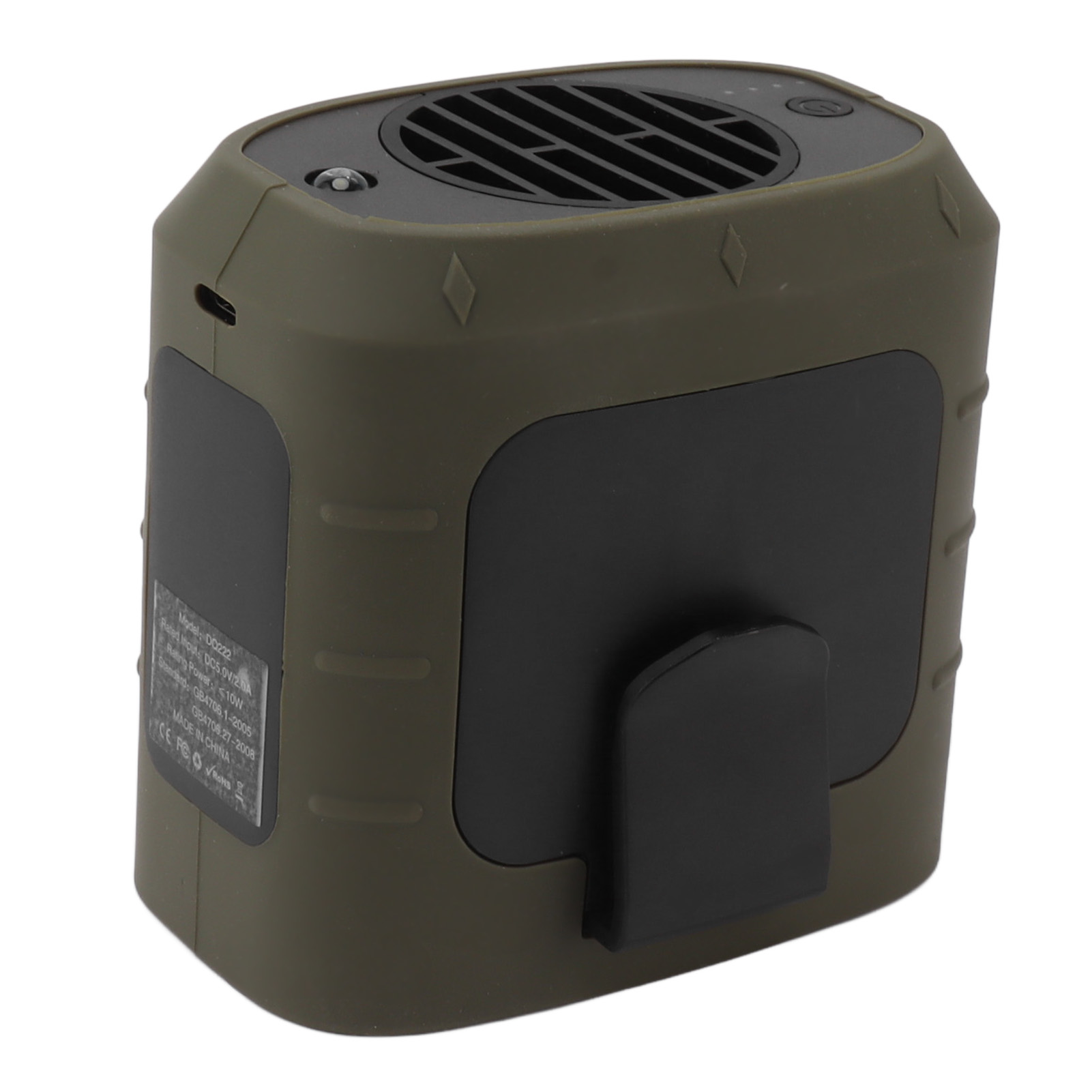 Tragbarer Nackenventilator Mit Clip, 3 Geschwindigkeitsstufen, Geräuscharm, Powerbank, Led-licht, Ideal Für Outdoor-camping Und Arbeit