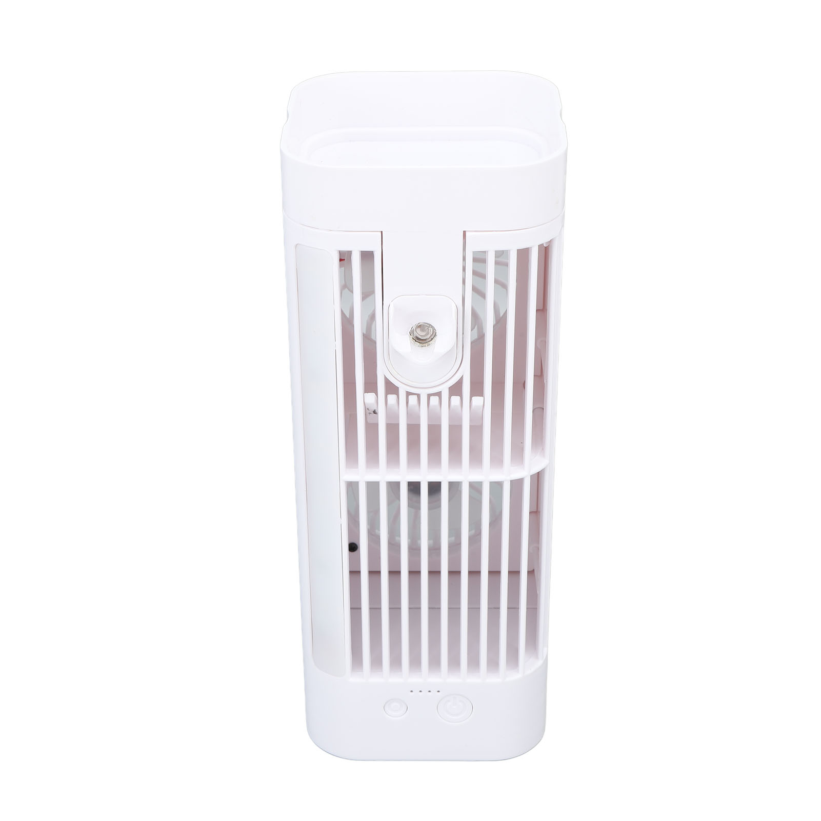 Tischventilator Mit Nachtlichtfunktion, Einstellbarer Leistung, Platzsparend, Leise, Multifunktional, Plug-and-play-fähig, Ohne Sprühfunktion