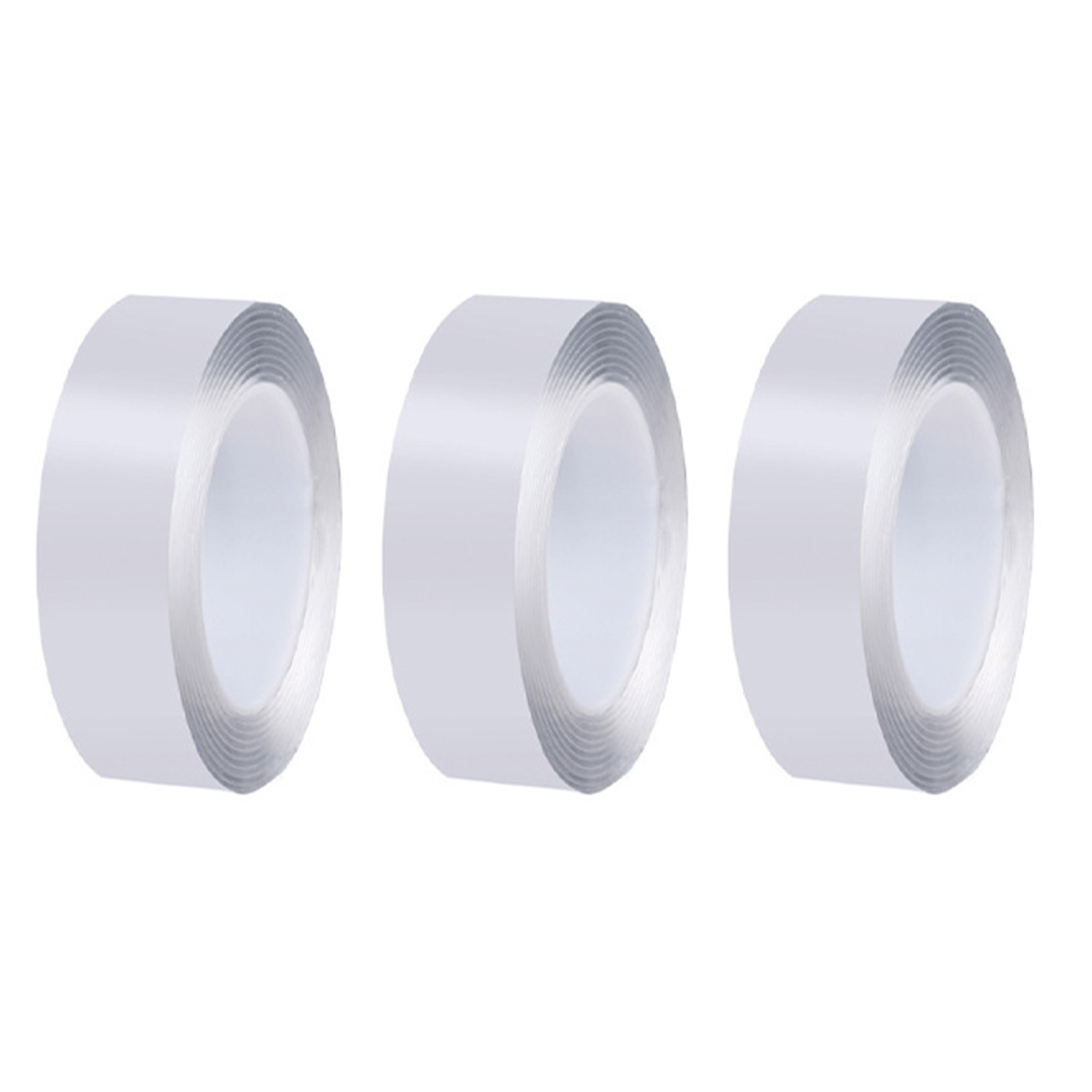 3 Stück Doppelseitiges Klebeband, 2 Mm Dick, 3 Cm Breit, 5 M Lang, Wasserfest, Transparent, Für Zuhause, Büro Und Auto