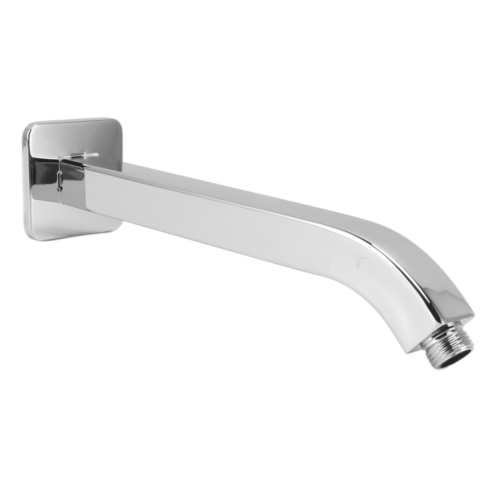 Quadratischer Duscharm Aus Messing, Wandmontiert, Rostfrei, 25 Cm (10 Zoll) Duschkopfverlängerungsarm Für Badezimmer, Galvanisiert