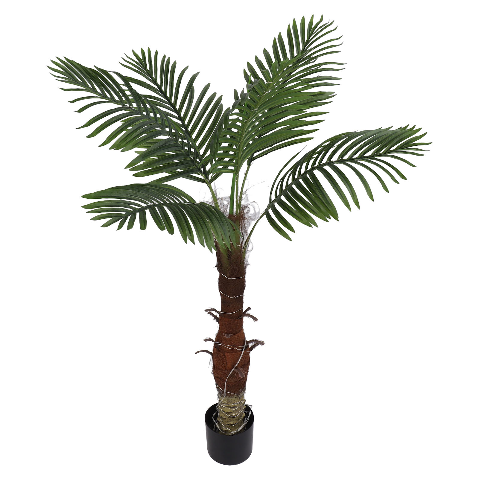 1,20 M Hohe Künstliche, Beleuchtete Palme, Realistische Schutzart Ip65, 200 Leds, Tropische Palme Zum Leuchten Bringen – Ideal Für Strand, Garten, Sommerpartys, Eu-stecker 220 V