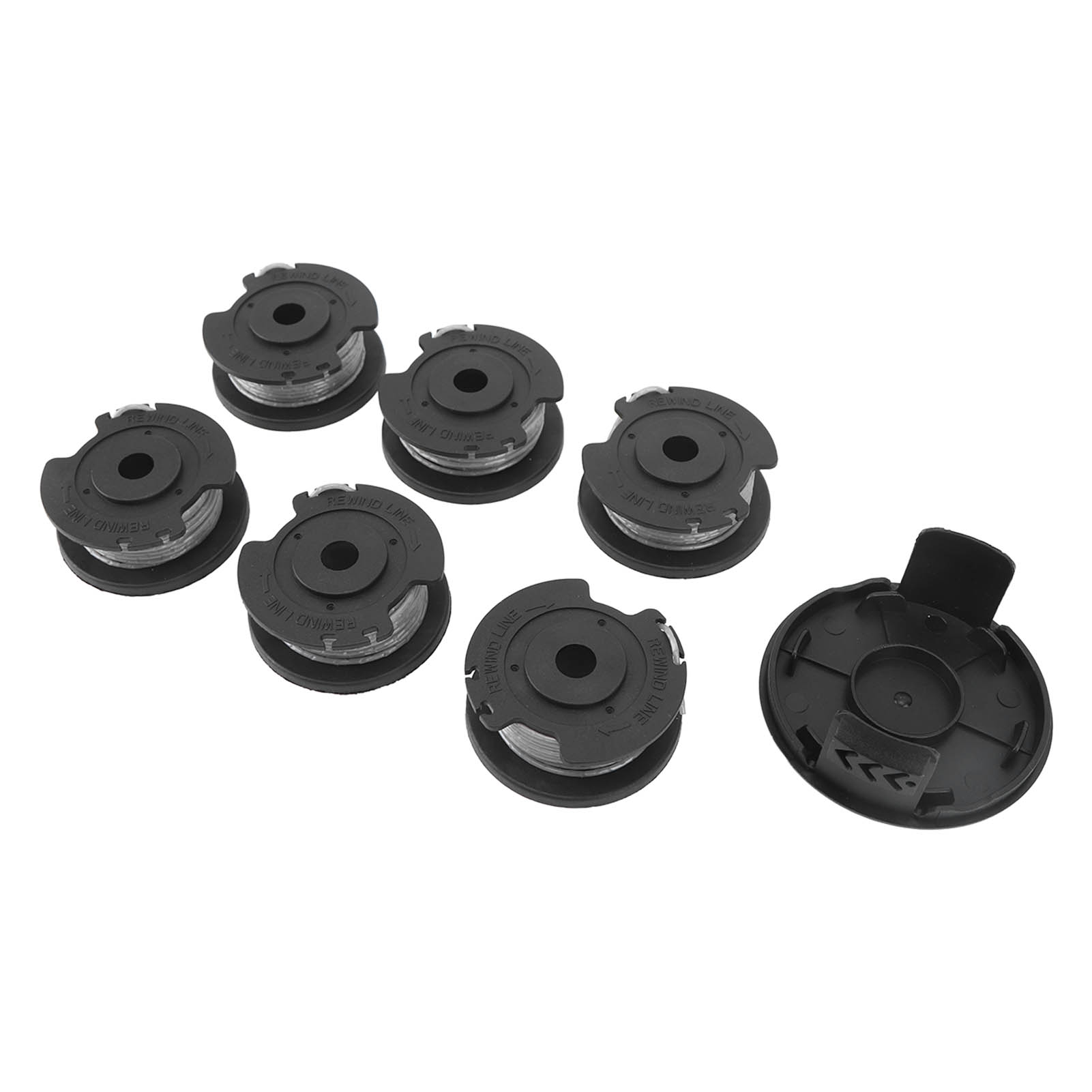 Trimmerspule Nylonfaden Ersatzfaden Für Rasentrimmer, Zubehör Für Rasenmäher, Beinhaltet 6 Spulen Und 1 Kappe Für F016800569 Elektro-rasentrimmer