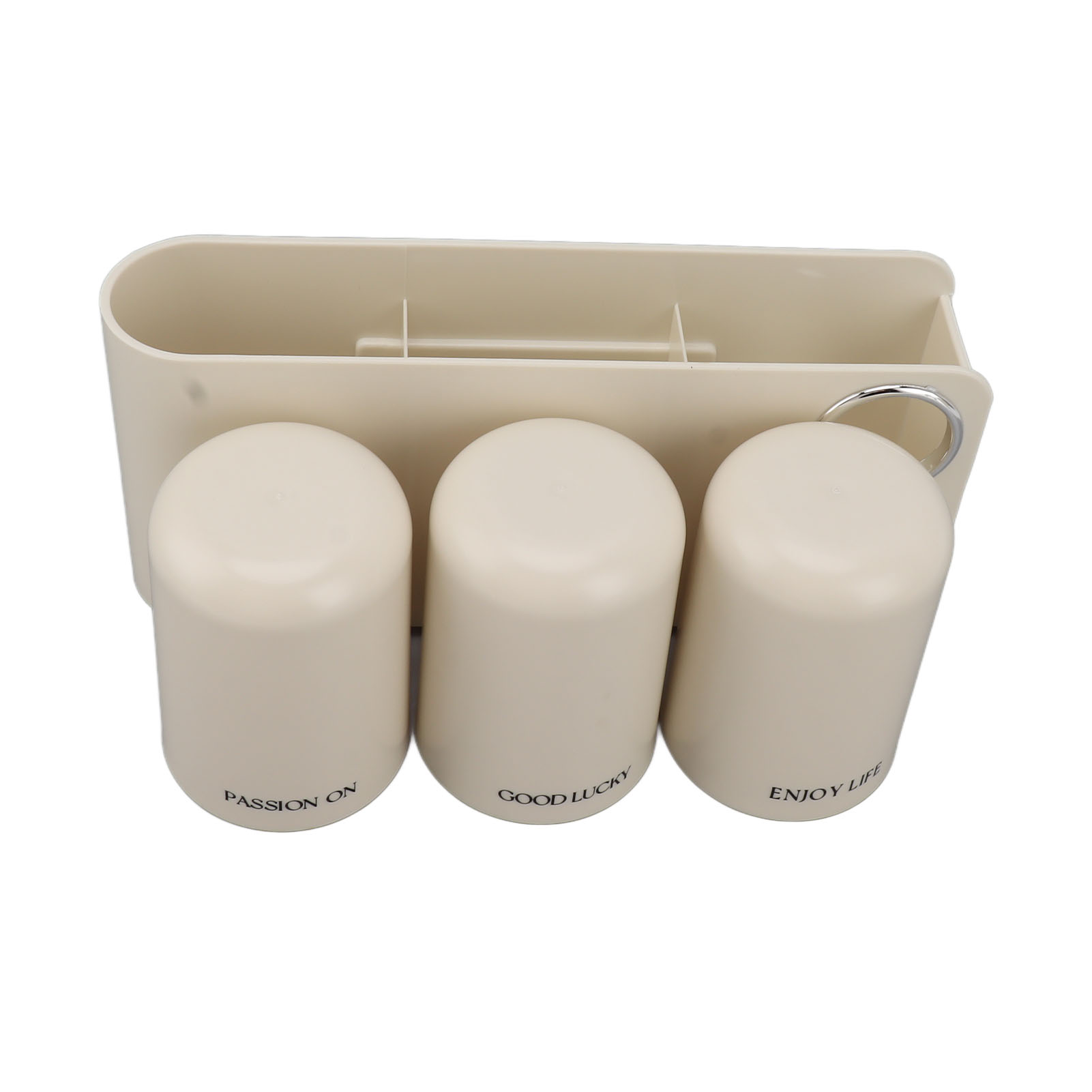 Wandmontierter Zahnbürstenhalter Mit Multifunktionalem Spender Für Zahnbürste Und Zahnpasta, Geeignet Für Das Badezimmer, 3 Becher