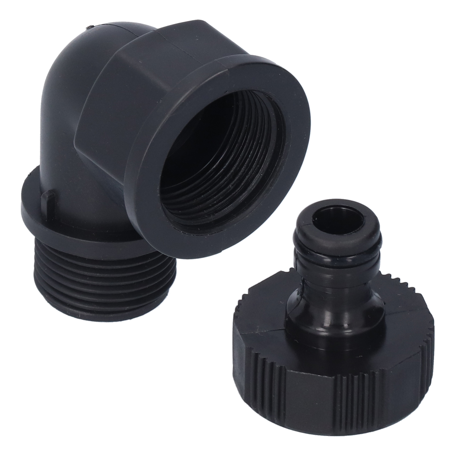 2er-set Winkelverbinder, Robuster, Anpassungsfähiger Schlauchadapter Mit Nippelanschluss Für Garten Und Außenbereich (g1 Richtungswinkel, Innengewinde Und Außengewindenippel)