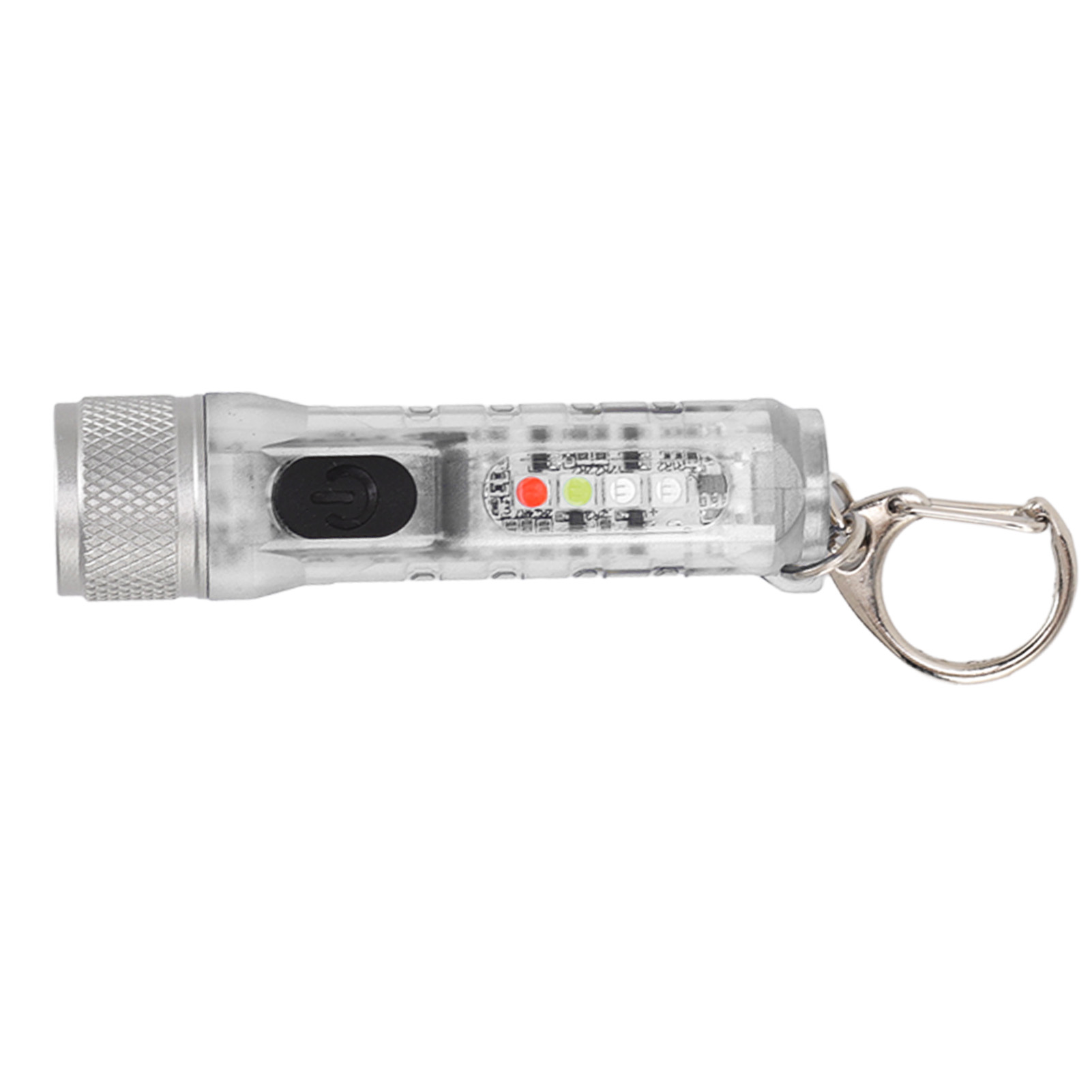 Schlüsselanhänger-taschenlampe Mit Großer Reichweite, Superhelle Led-taschenlampe, Usb-aufladbar, Mini-taschenlampe Für Outdoor-aktivitäten, M300, Nicht Fluoreszierend, Transparent