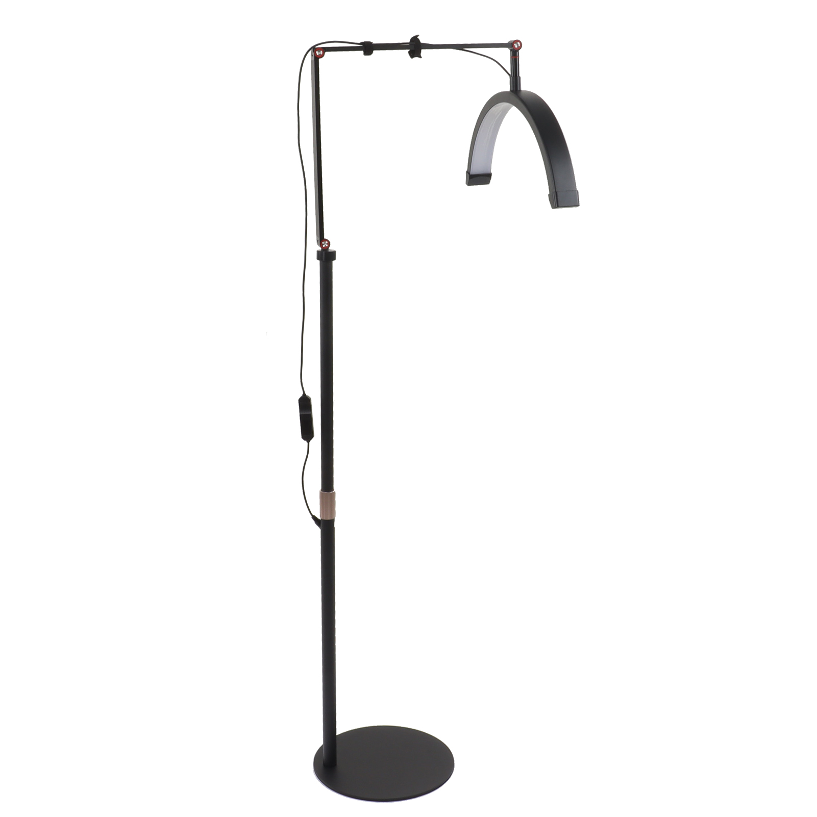 Halbmondförmige Led-wimpernleuchte Für Kosmetikstudios, 3 Farbtemperaturen, 10 Helligkeitsstufen, 100–240 V, Eu-stecker