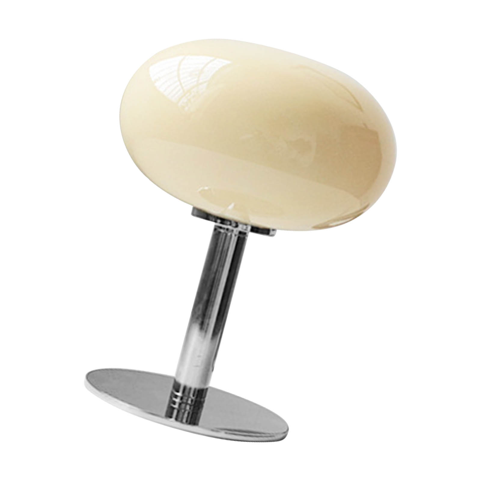 Nachttischlampe Mit Eisenfuß, Niedliche Form, Schlicht, Modern Und Elegant, Beige, Mit Knopfschalter