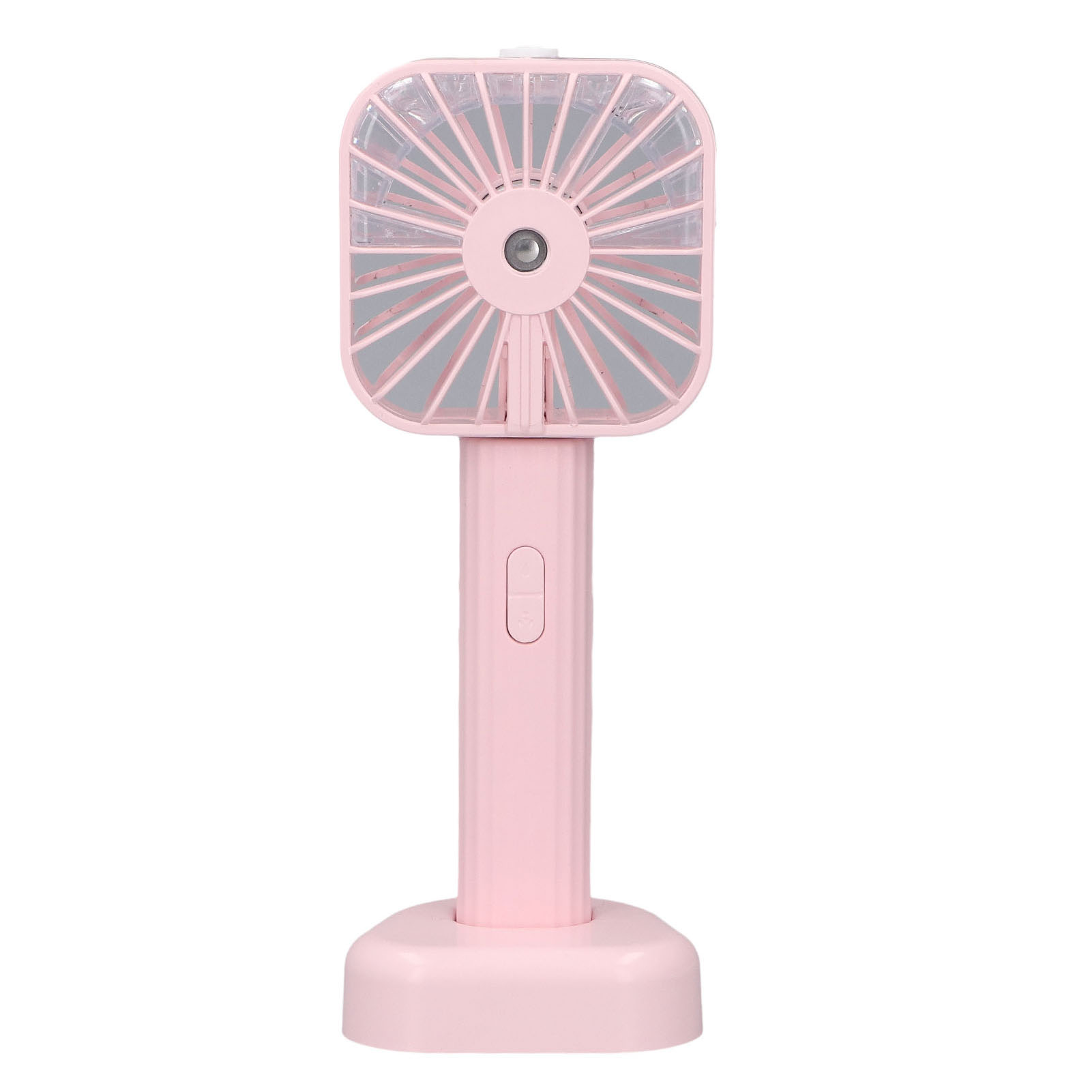 Tragbarer Handventilator Mit Sprühnebelfunktion, Batteriebetrieben, Usb-aufladbar, Leiser Sprühventilator Für Reisen Und Outdoor-aktivitäten, Pink