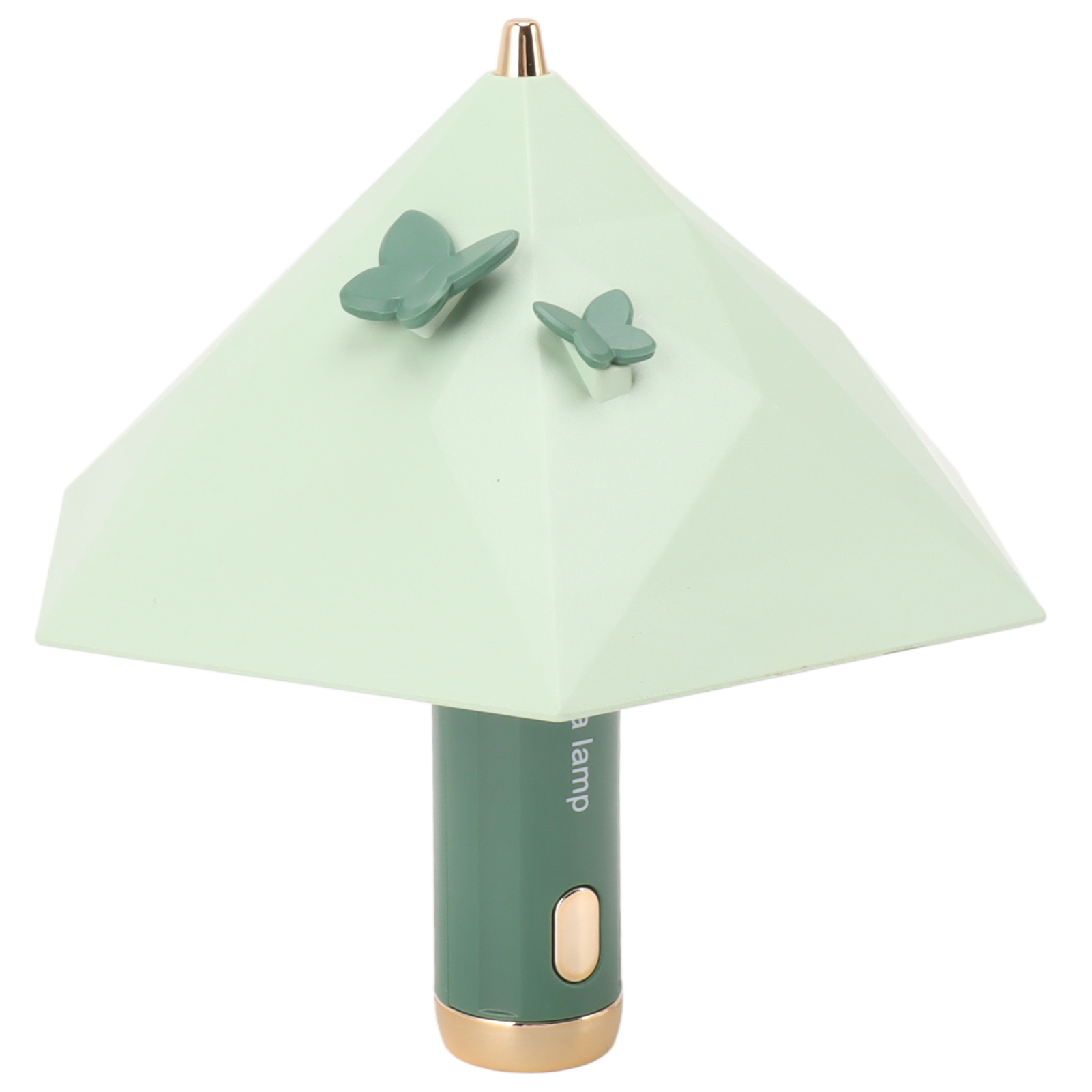 Regenschirmförmige Led-nachttischlampe, Usb-aufladbar, 3 Helligkeitsstufen, 500 Mah, Grün