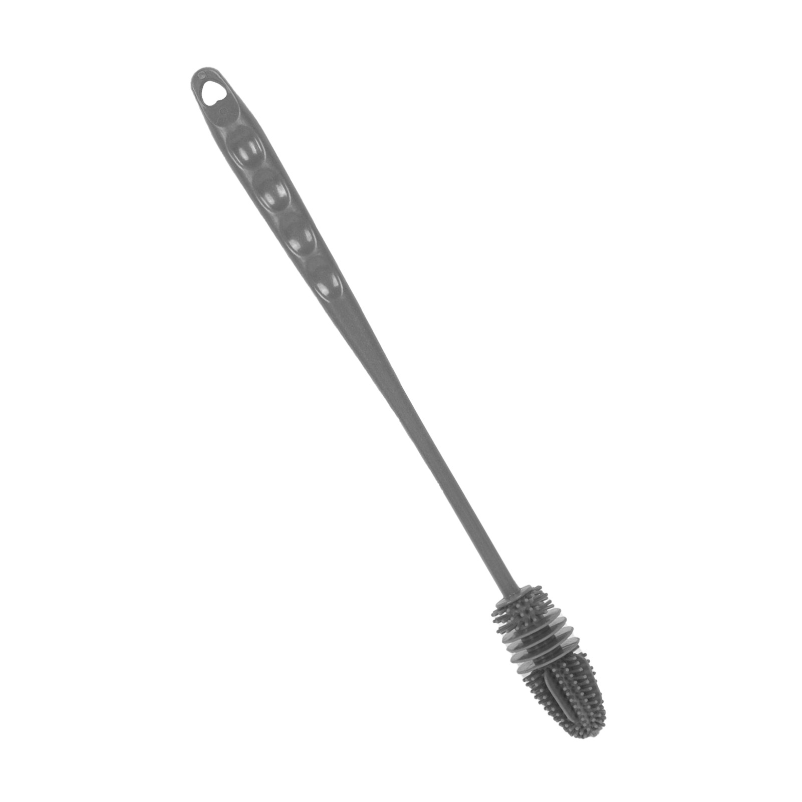 Silikon-flaschenbürste, Robust, Langer Griff, Babyflaschenreinigungsbürste Für Zuhause, Küche, Büro, Lang, Grau