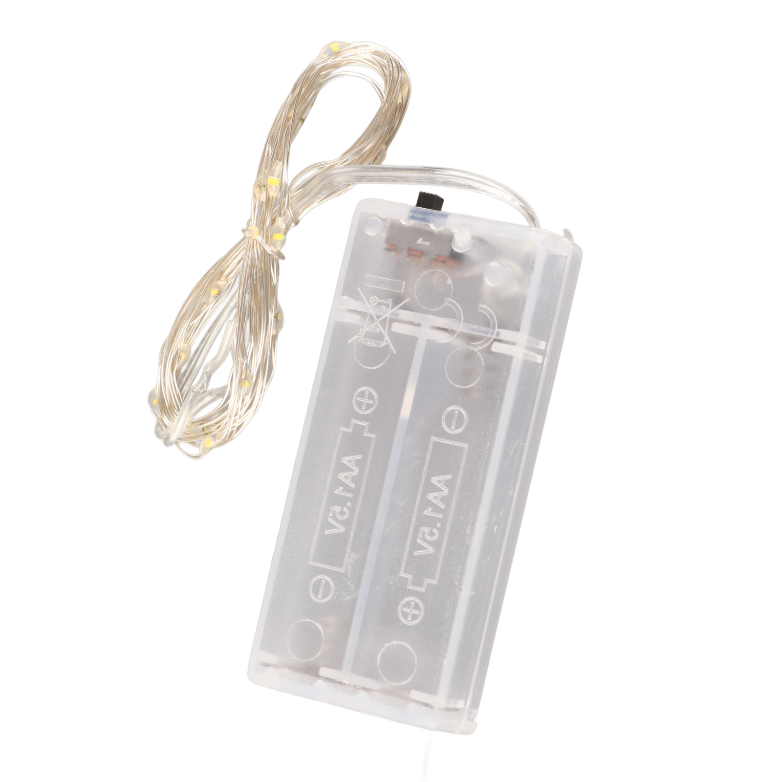 Lichterkette Mit Sternenmuster, Batteriebetrieben, Led-lichterkette Für Hochzeiten Und Weihnachten, Aus Kupferdraht, Für Torten Und Brautsträuße