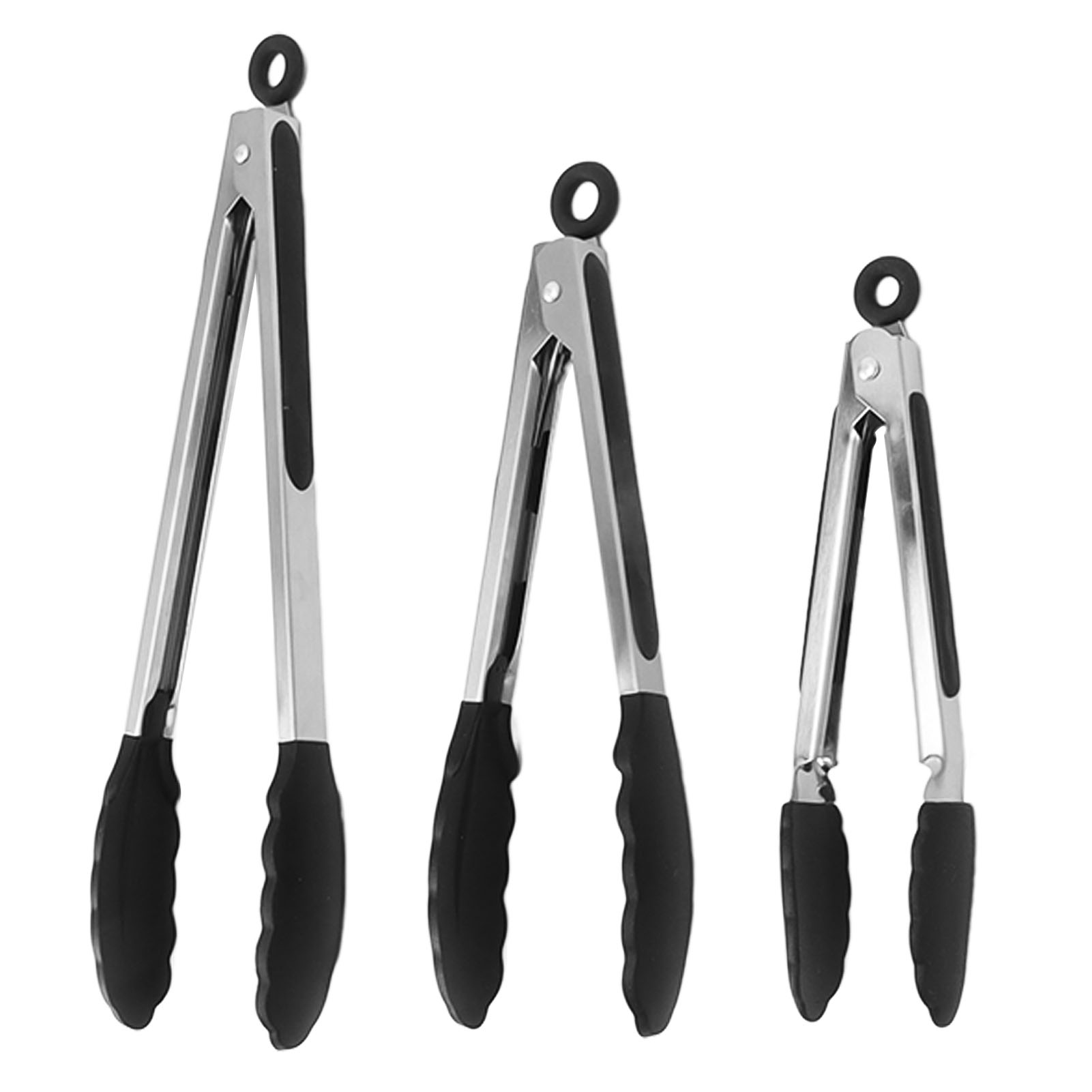 3-teiliges Mehrzweck-servierzangen-set, Lebensmittelecht, Hitzebeständig, Rutschfest, Ideal Für Küche, Buffet, Grillpartys