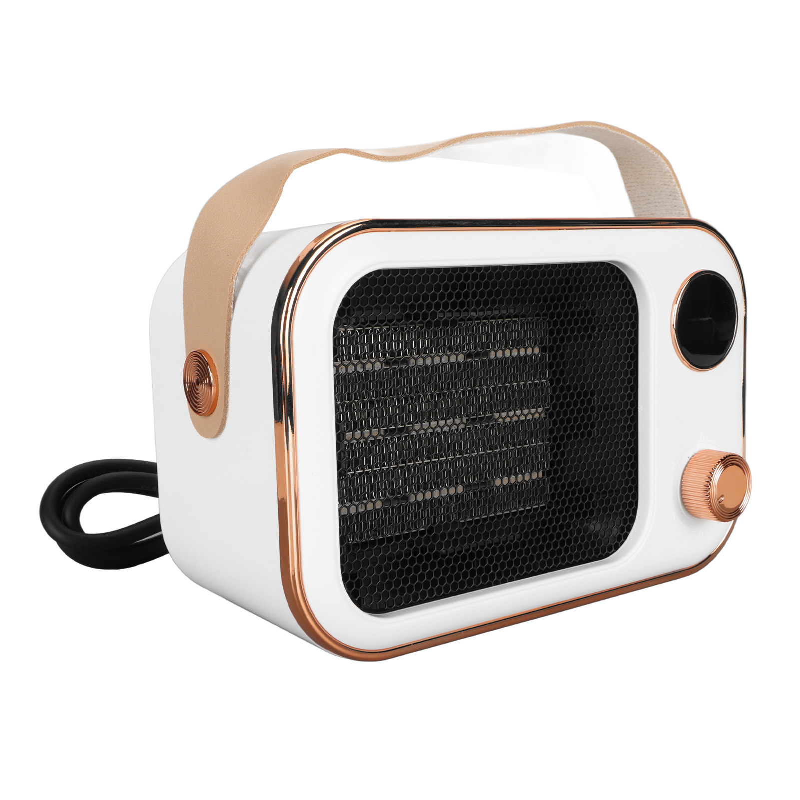 Elektrischer Heizlüfter 800–1200 W, 2 Temperaturstufen, Rundum-wärme, Kleiner Heizlüfter Für Innenräume, Schreibtisch, Eu-stecker 220 V