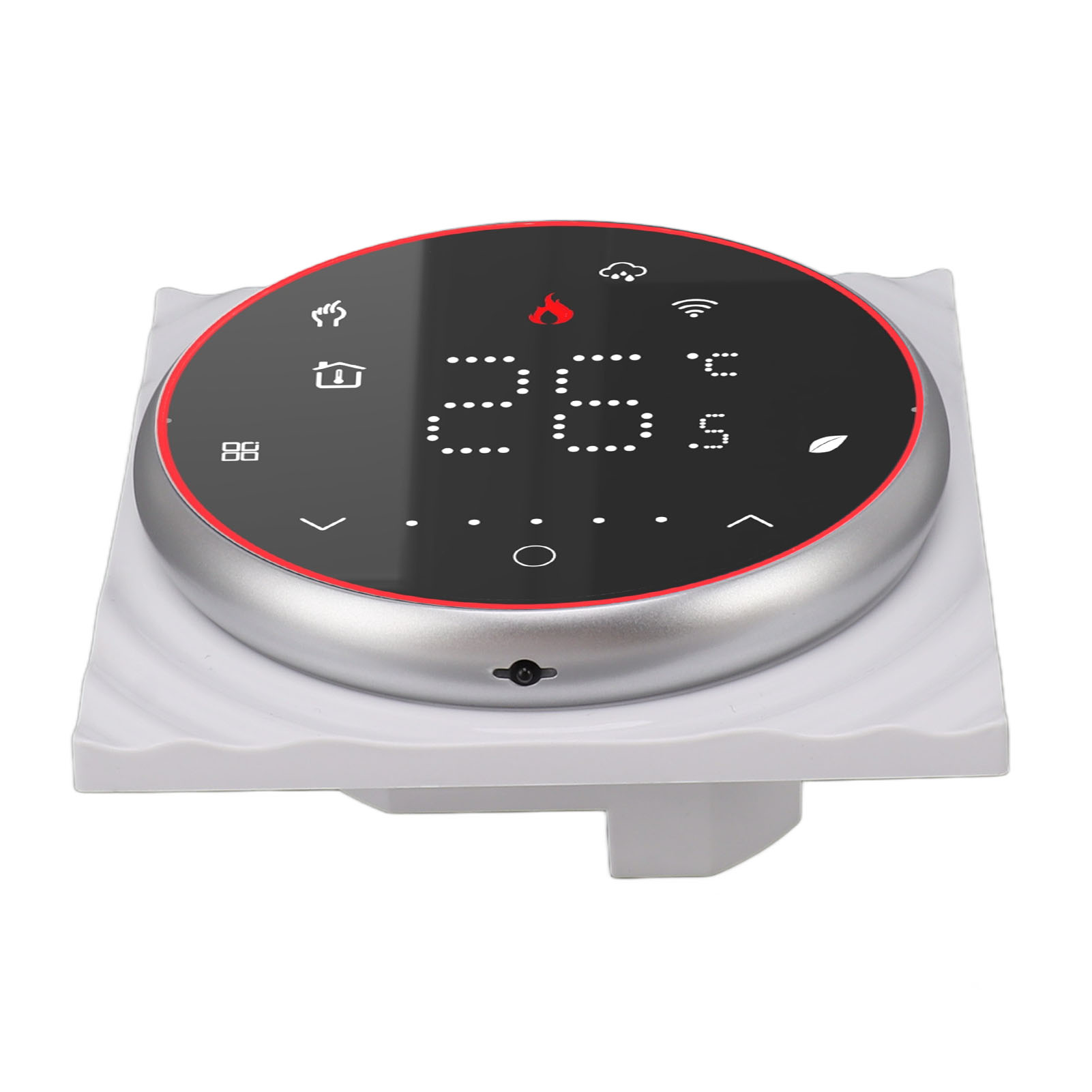 Intelligenter Thermostat Für Zuhause, App- Und Sprachsteuerung, Programmierbar, Hochpräzise, Potentialfreier Wandkontakt, Wlan-fähig, Für Heizungsanlagen (95–240 V Wechselstrom), Schwarz