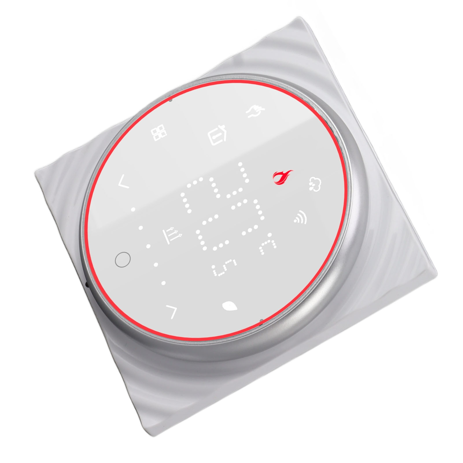Intelligenter Thermostat Für Ihr Zuhause: App- Und Sprachsteuerung, Programmierbar, Hochpräzise, Potentialfreier Wandkontakt, Wlan-fähig, Geeignet Für Heizungsanlagen (95–240 V Wechselstrom), Weiß.