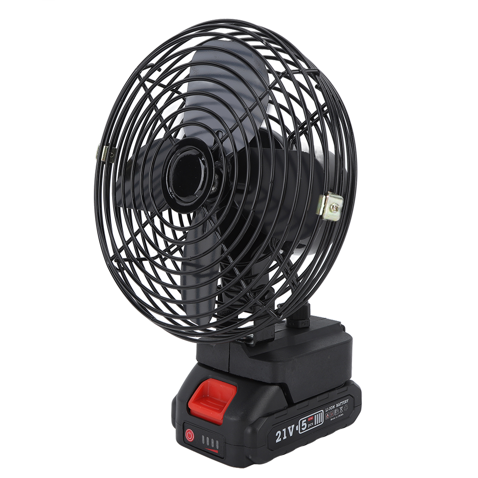 Akkubetriebener Ventilator, Wasserdicht, Wiederaufladbar, Für Camping, Reisen, Auto, Wohnmobil, Schreibtisch, 15 Cm (6 Zoll), 1500 Mah
