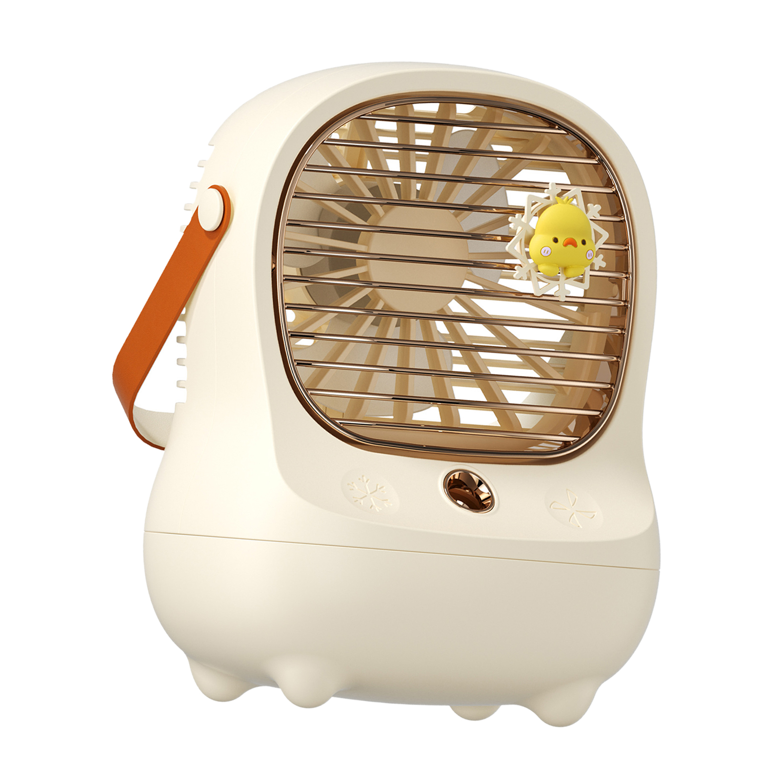 Elektrischer Tischventilator Mit Usb-aufladung, Tragbar, Für Zuhause Und Unterwegs, Weiß