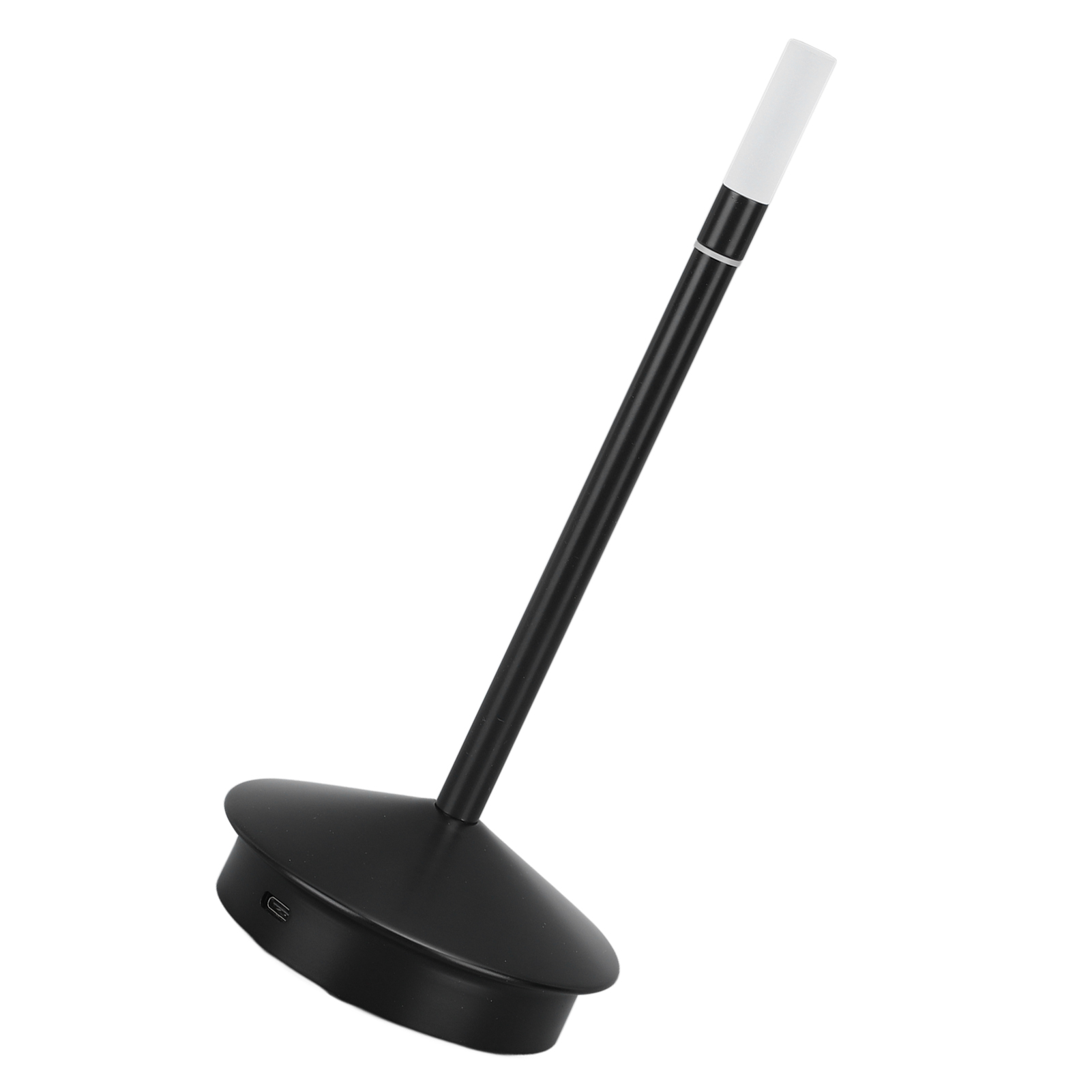 Kabellose Kerzenlampe Mit Usb-c-anschluss, Led-beleuchtung, 2000 Mah Akku, Tragbar, Kerzenförmig, Für Restauranttische, Schwarz