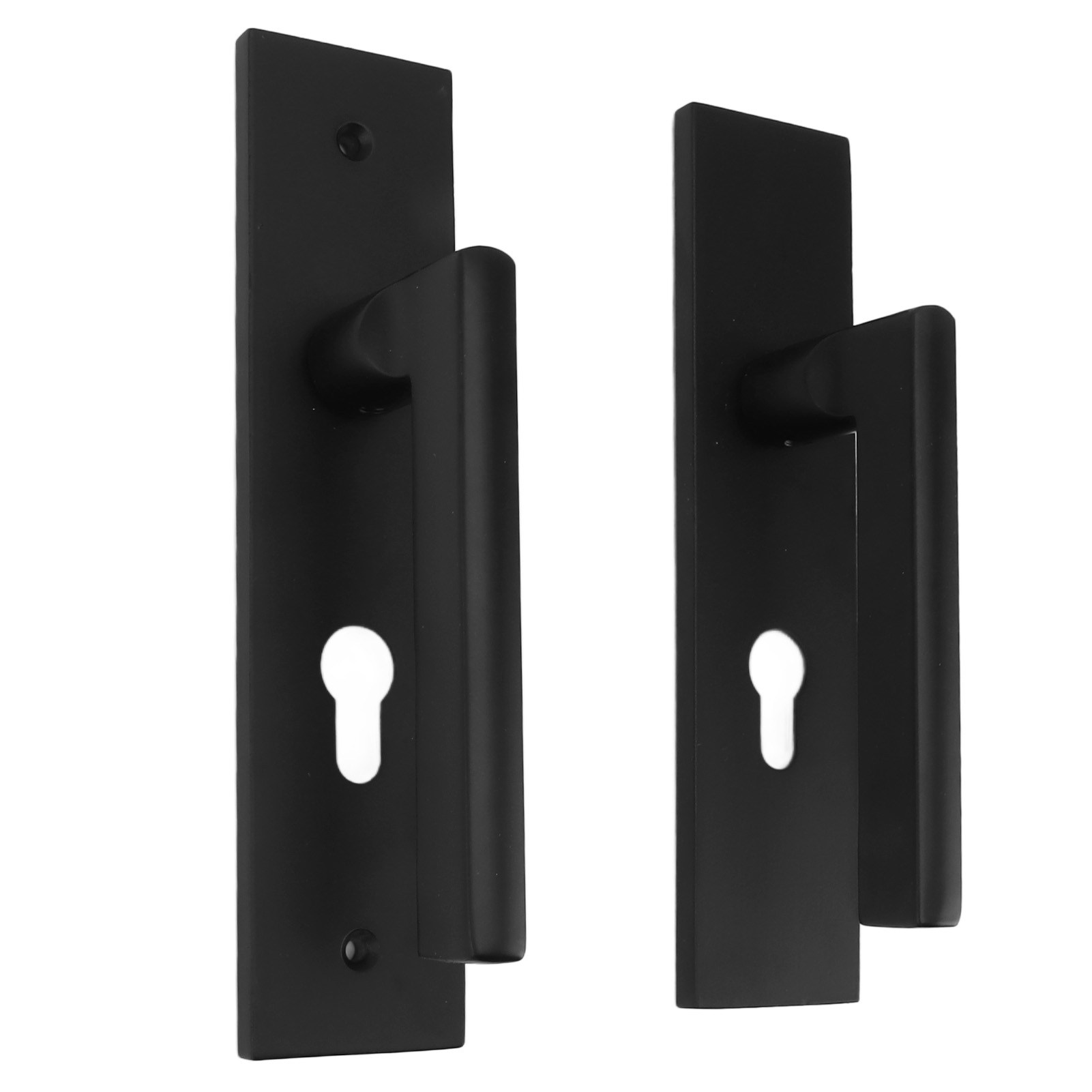 Türgriffset Aus Aluminiumlegierung, Einfach Zu Montieren, Schwarz, Universell, Komfortabler Griff, Türschlösser Für Türen
