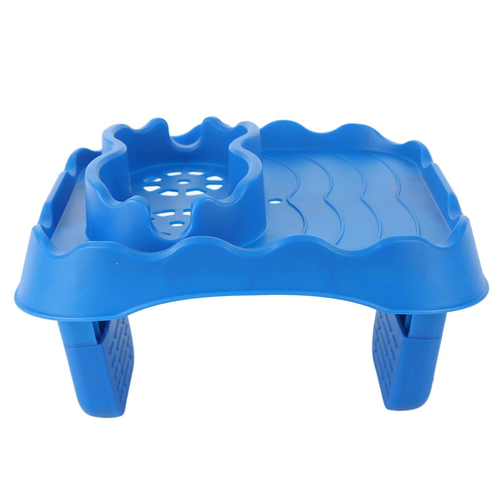 Whirlpool-tischablage Mit Abflusslöchern, Rutschfest, Verstellbar, Für Schwimmbäder, Whirlpools Und Badewannen, Blau