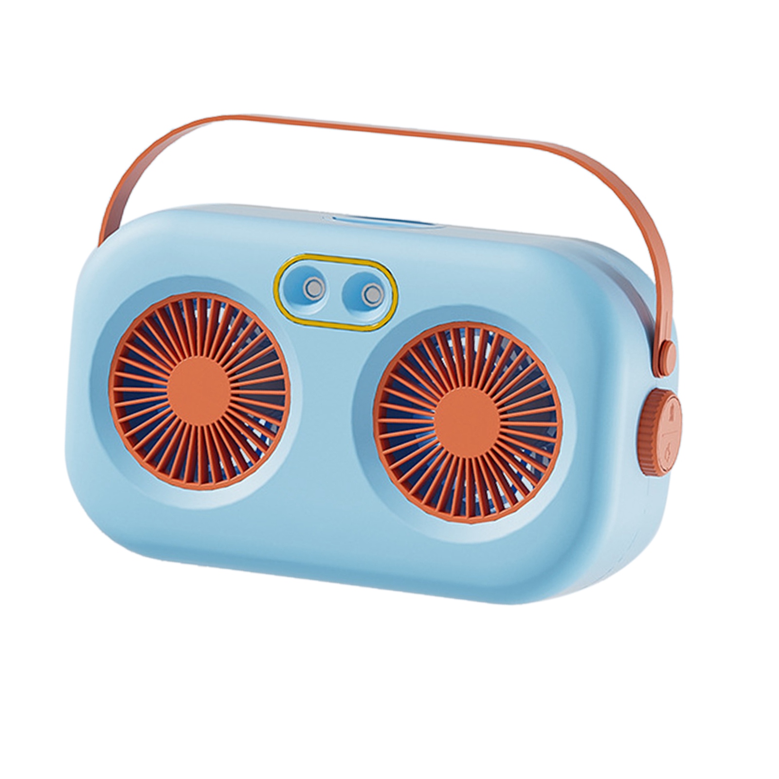 Tragbarer Usb-ventilator Mit Sprühnebelfunktion, Doppelsprühfunktion, Ideal Für Zuhause, Büro Und Reisen, Blau