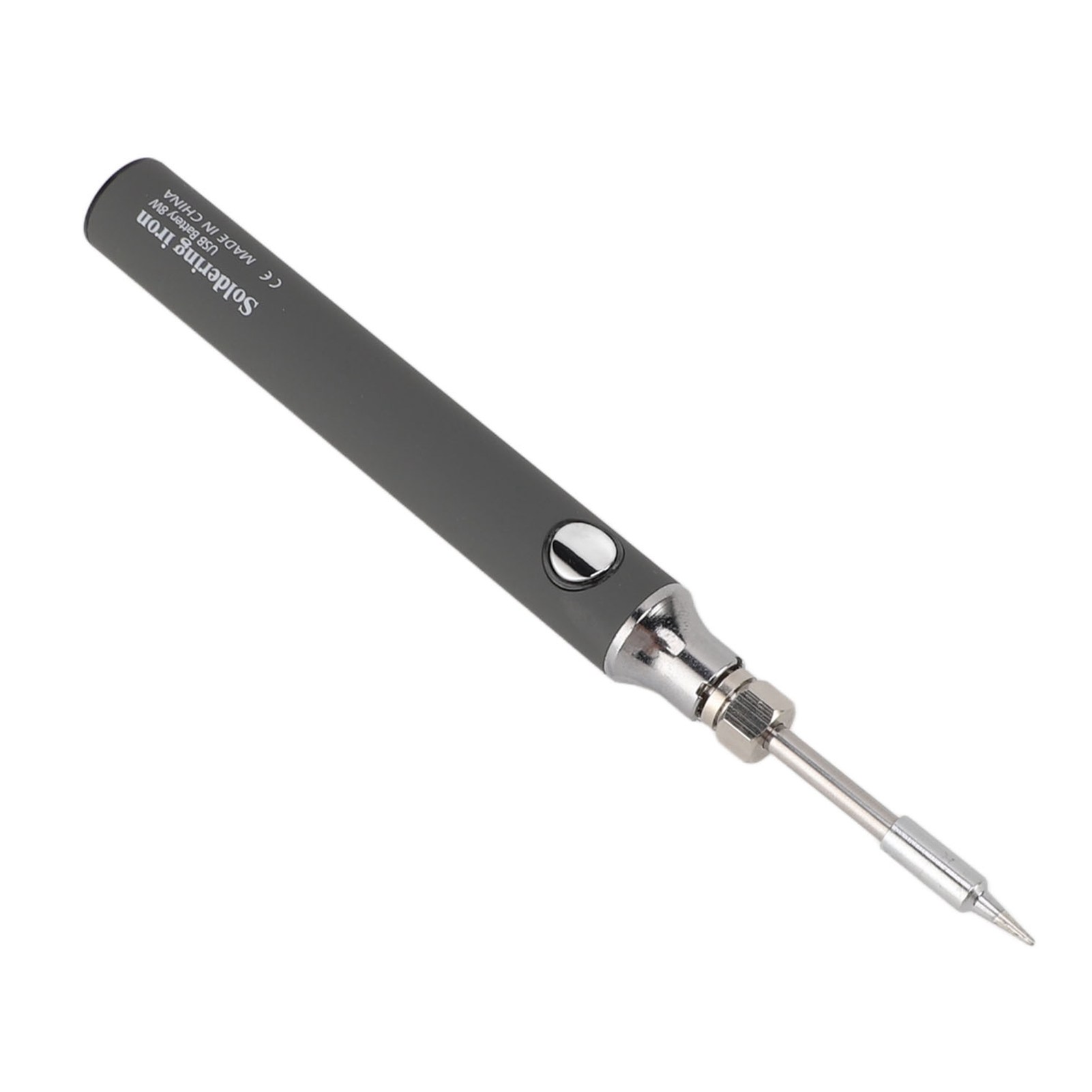 Lötkolben-set, Kabelloser Elektronischer Schweißstift, Usb-aufladbar, Einstellbare Temperatur, Schnellheiz-schweißwerkzeug Für Draht-diy, Grau