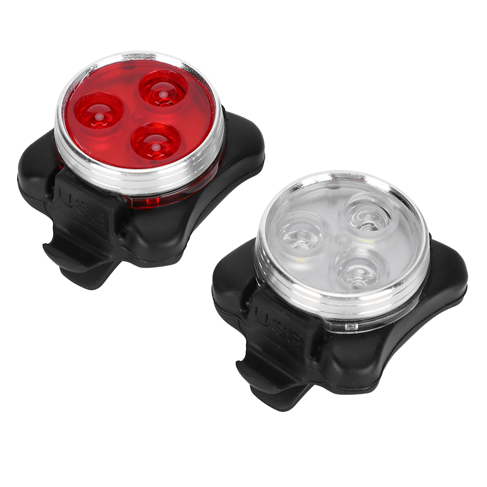 Paar Usb-wiederaufladbare Fahrradrücklichter, Wasserdichte Led-rücklichter Für Nachtfahrten