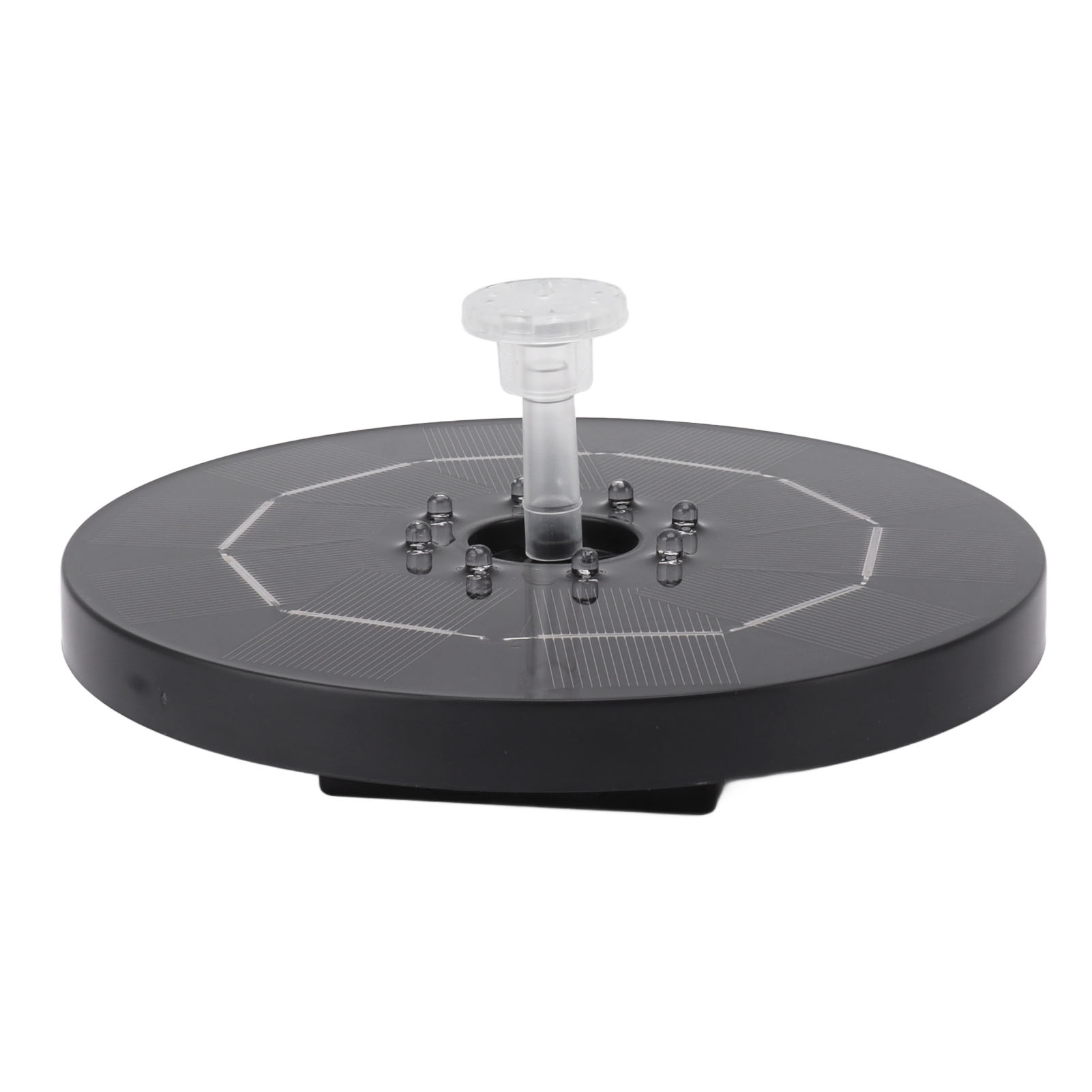 Runder, Solarbetriebener Led-springbrunnen Mit Vogeltränke, 120 Cm Durchmesser, 3000 Mah Akku