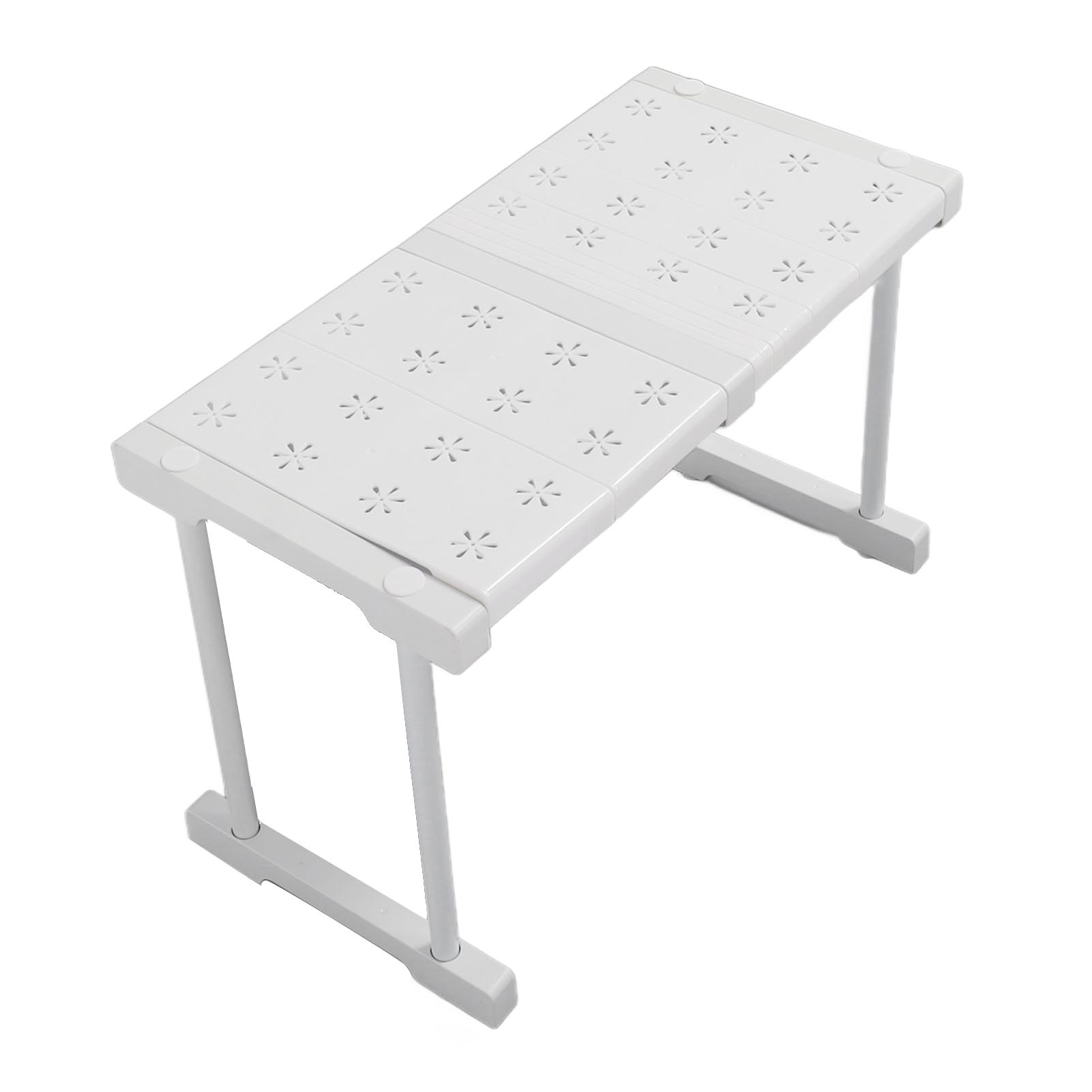 Ausziehbares, Stapelbares Regal Mit Trennwänden, Tragkraft 55 Kg, Für Kleiderschrank, Schrank, Länge 37–48 Cm / 14,6–18,9 Zoll