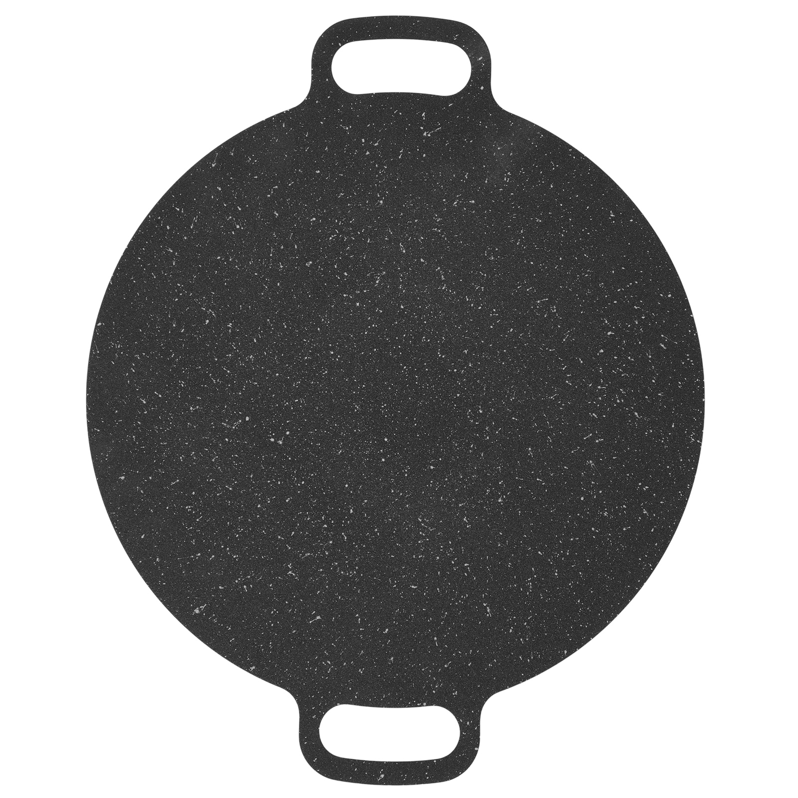 Runde Koreanische Grillpfanne Aus Eisen Mit Antihaftbeschichtung (medizinischer Stein) Und Guter Isolierung, Inklusive Aufbewahrungstasche Aus Oxford-gewebe, 25 Cm/9,8 Zoll