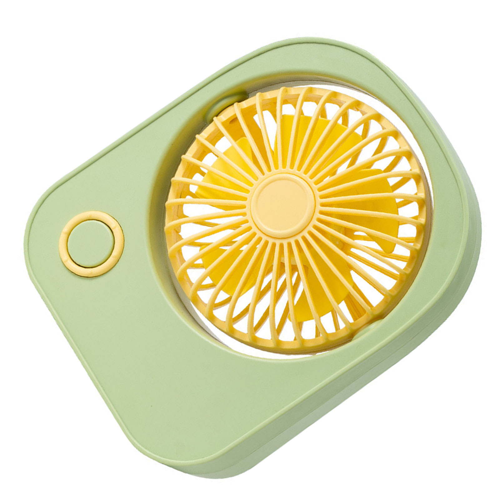 Kleiner, Tragbarer Tischventilator Mit 115° Windrichtungsverstellung – Niedlicher Mini-ventilator Für Schüler, Grün