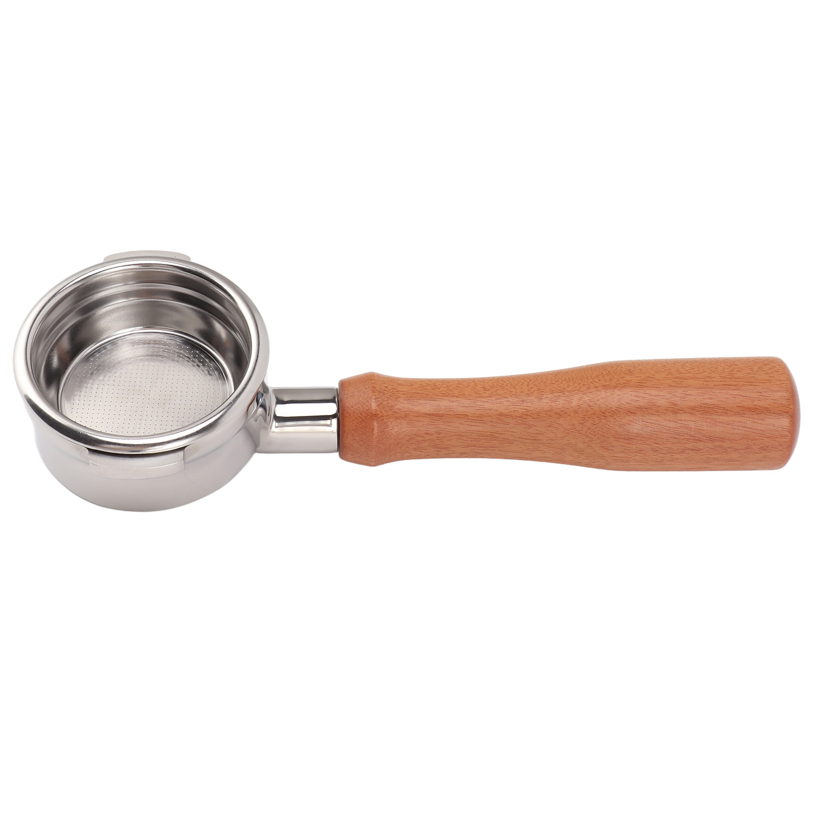 Kaffeefilter 58 Mm, Bodenlos, Edelstahl, Abnehmbar, Hitzebeständig, Hohe Kompatibilität, Leicht Zu Reinigen, 2-ohren-siebträger Für Breville 9 E, Vollholz, Rosenholz