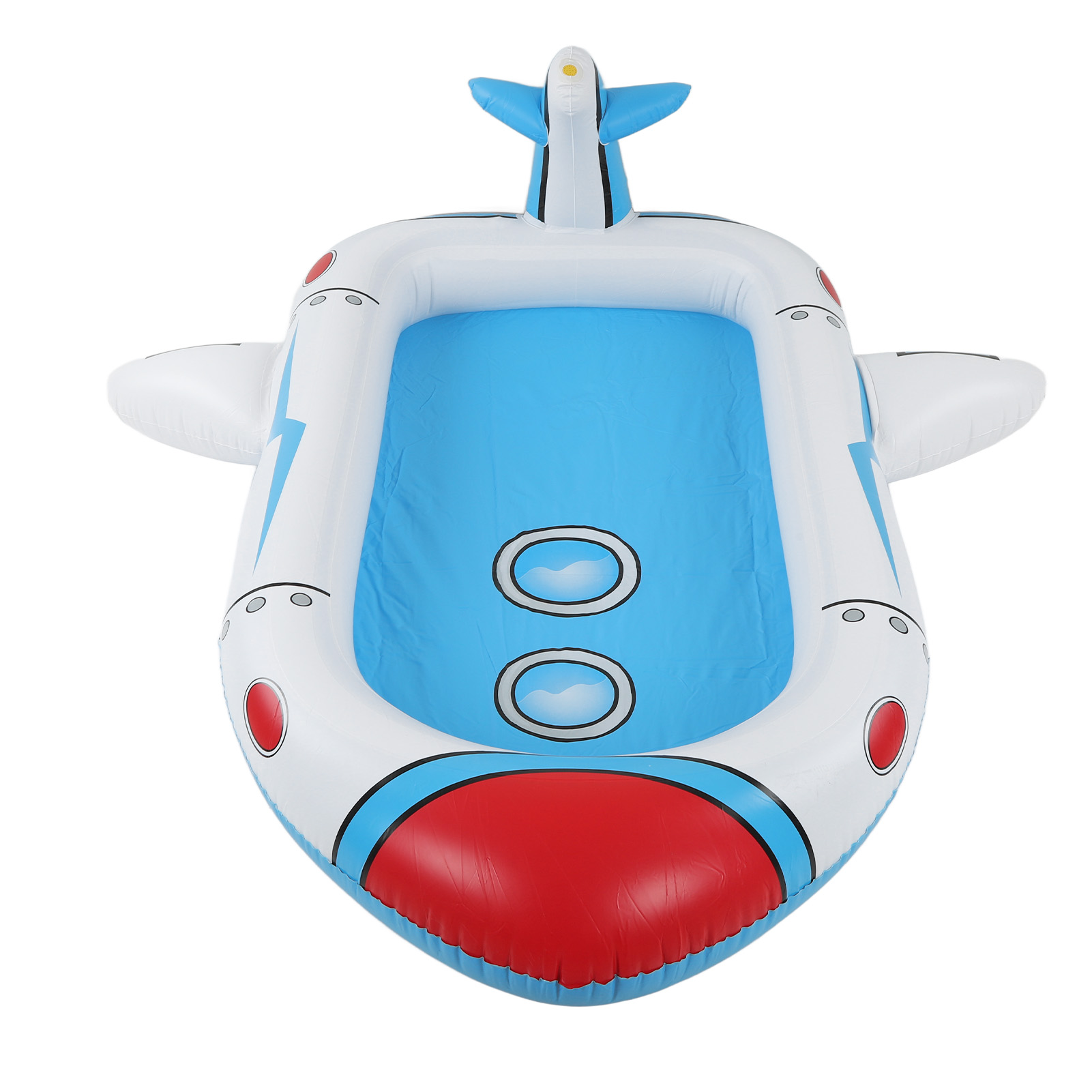 Aufblasbarer Sprinklerpool Aus Pvc, Niedliche Wasserspielmatte Für Kinder, Spritzbrunnen-spielzeug Für Den Garten, Skyship