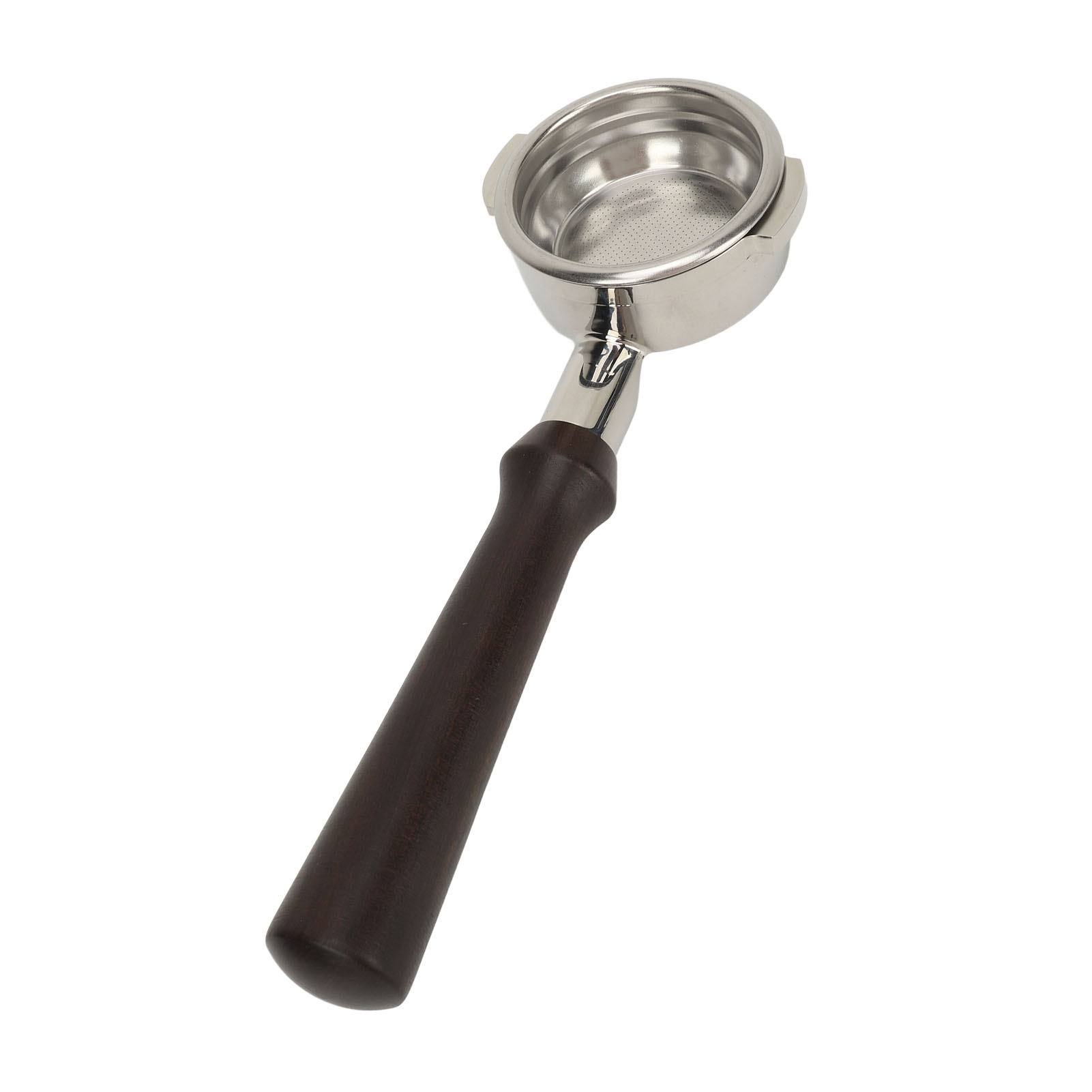 58-mm-siebträger Mit Ergonomischem Holzgriff Und Ultrafeinem Siebgewebe, Bodenloser Kaffeefilter Für Expobar E61
