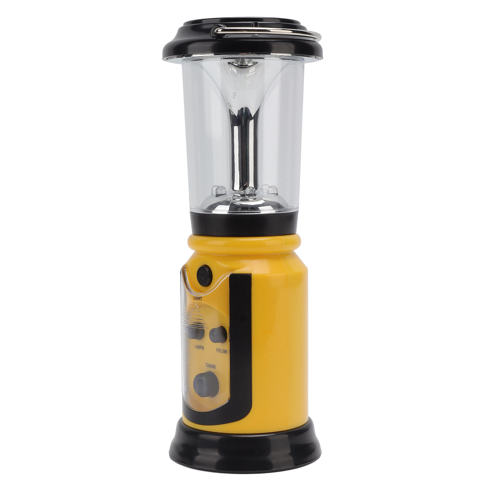 Radiolaterne Mit Handkurbel, Usb-aufladbar, Multifunktional, Am/fm-radio, Led-taschenlampe Für Camping Und Wandern, Gelb