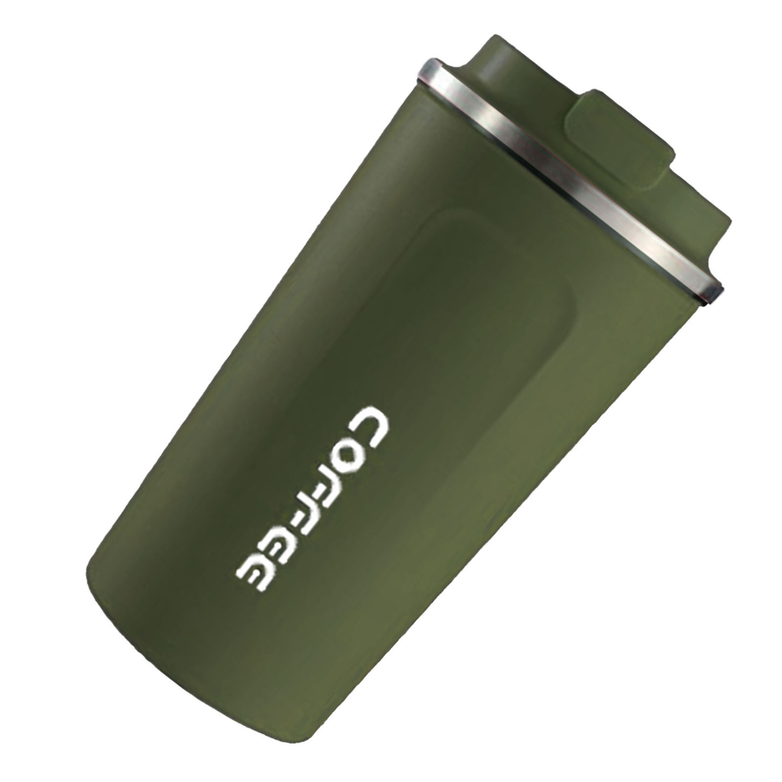 Intelligenter, Tragbarer Thermobecher Aus Edelstahl 304 Mit Temperaturanzeige, Schlichtes Design, Einfarbig, 2. Generation, Grün, 510 Ml