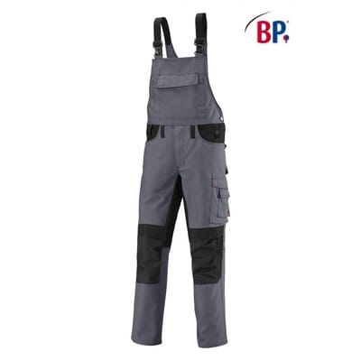 Latzhose 1791 555 dunkelgrau/schwarz, Größe 48s